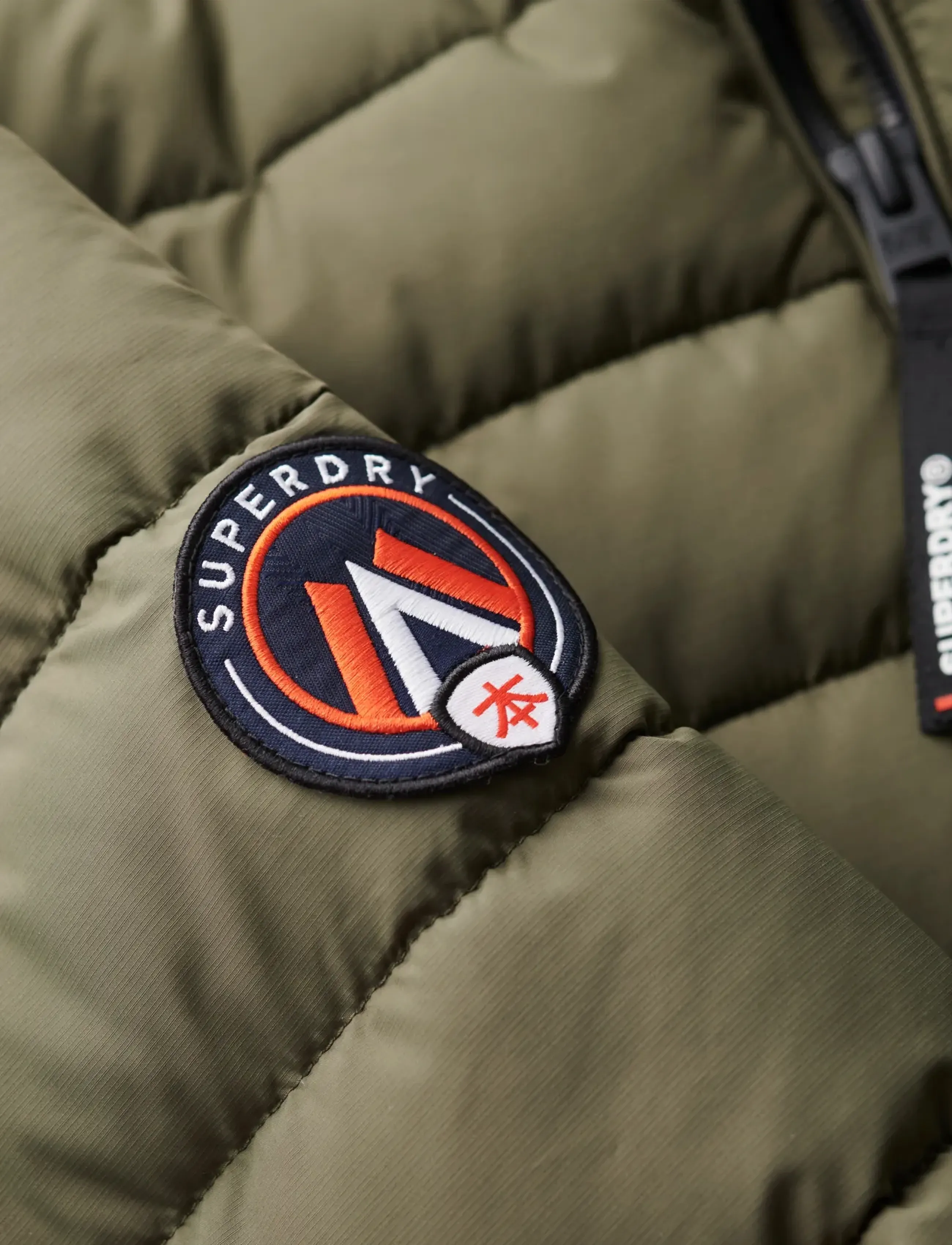 Superdry - FUJI EMB PADDED JACKET - dunjackor - dusty olive green - 4