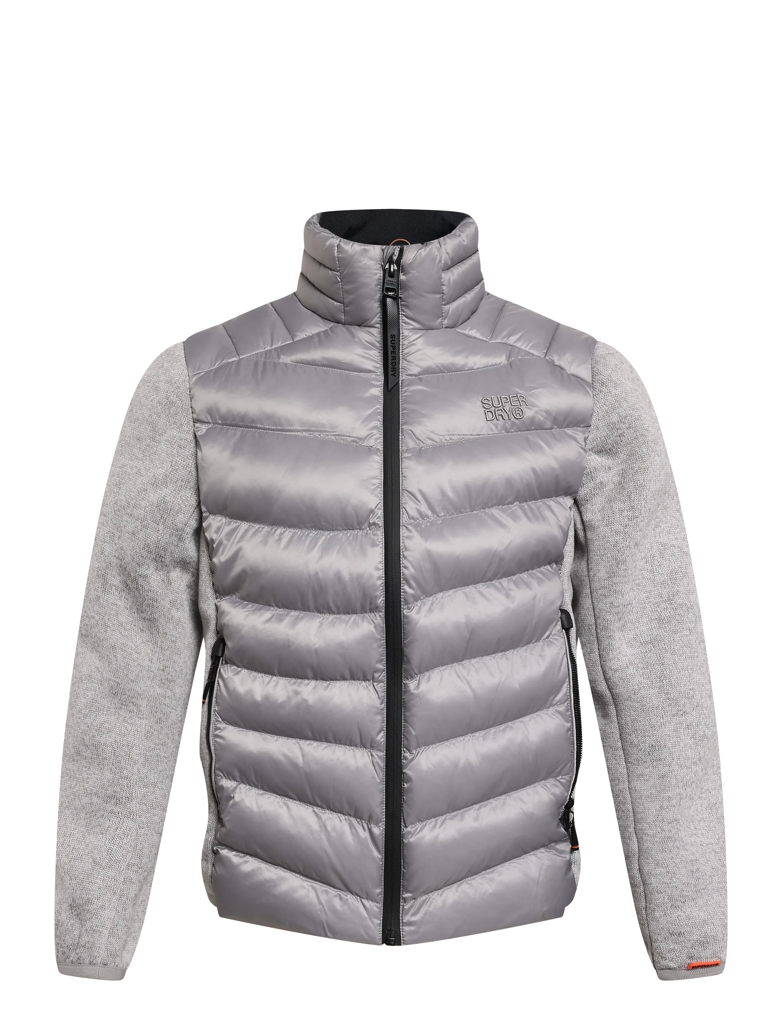 Superdry STORM KNIT HYBRID PADDED JKT - Jacken & Mäntel - GREY MARL / grey