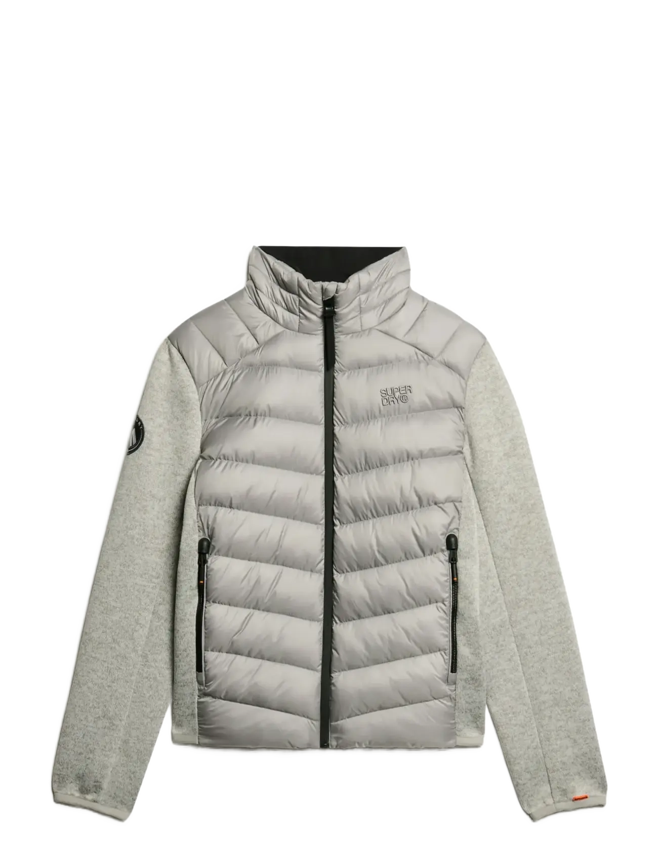 Superdry - STORM KNIT HYBRID PADDED JKT - grey marl - 1