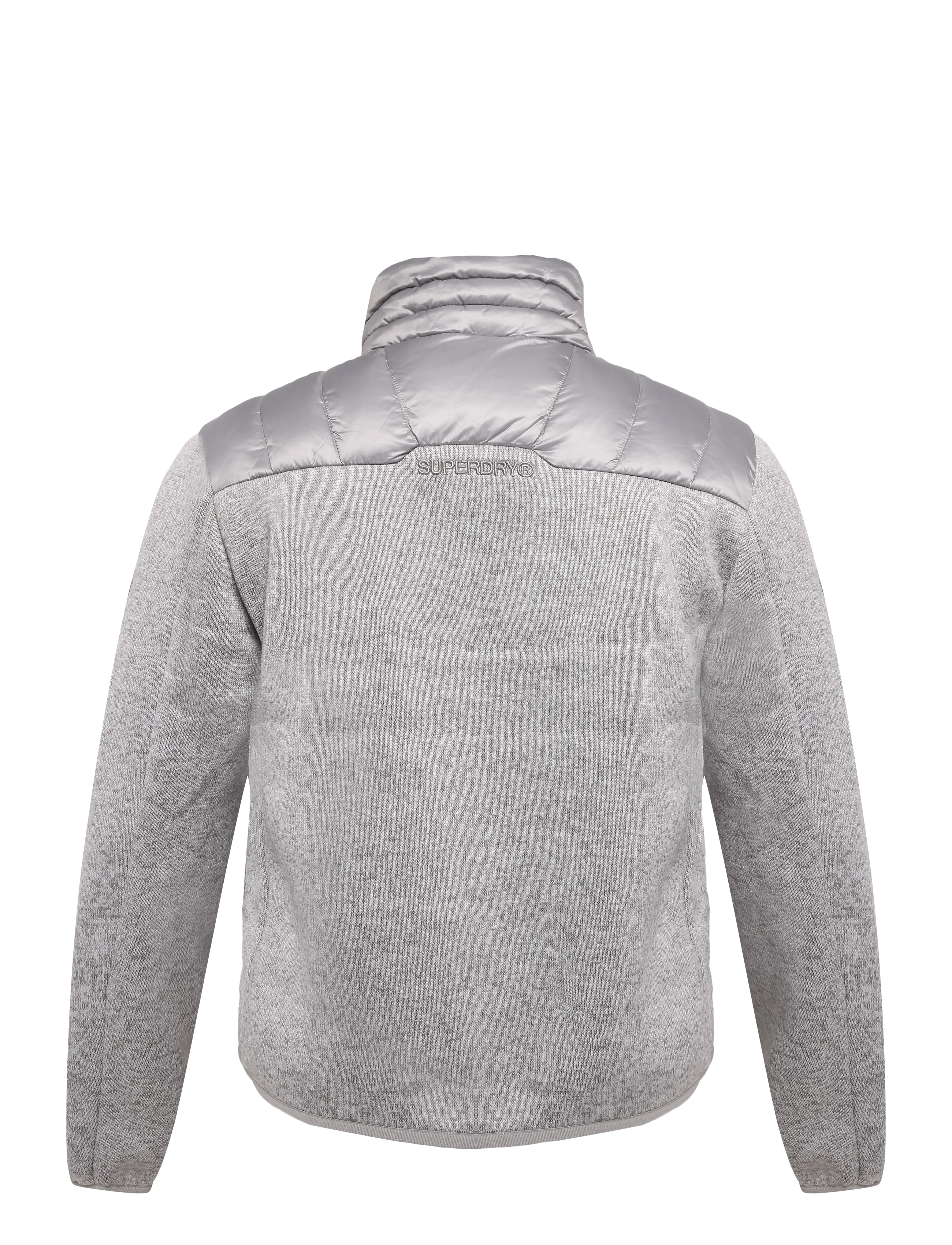 Superdry - STORM KNIT HYBRID PADDED JKT - vinterjackor - grey marl - 2