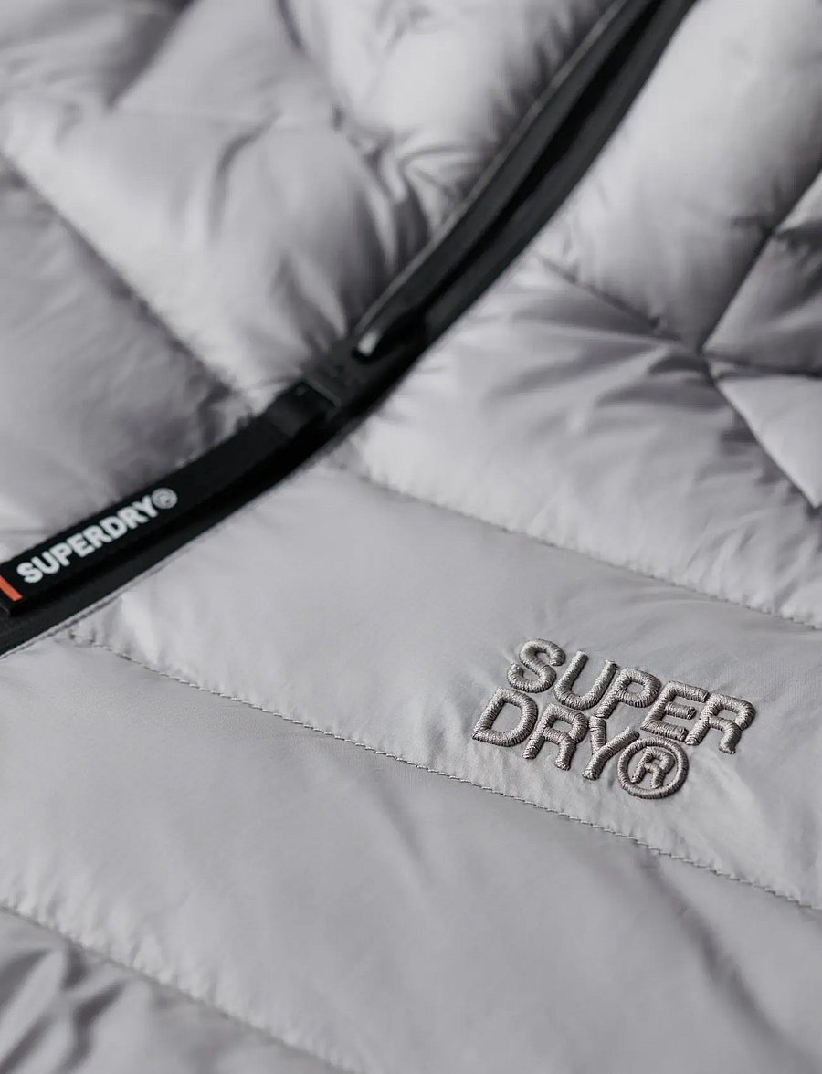 Superdry - STORM KNIT HYBRID PADDED JKT - grey marl - 4