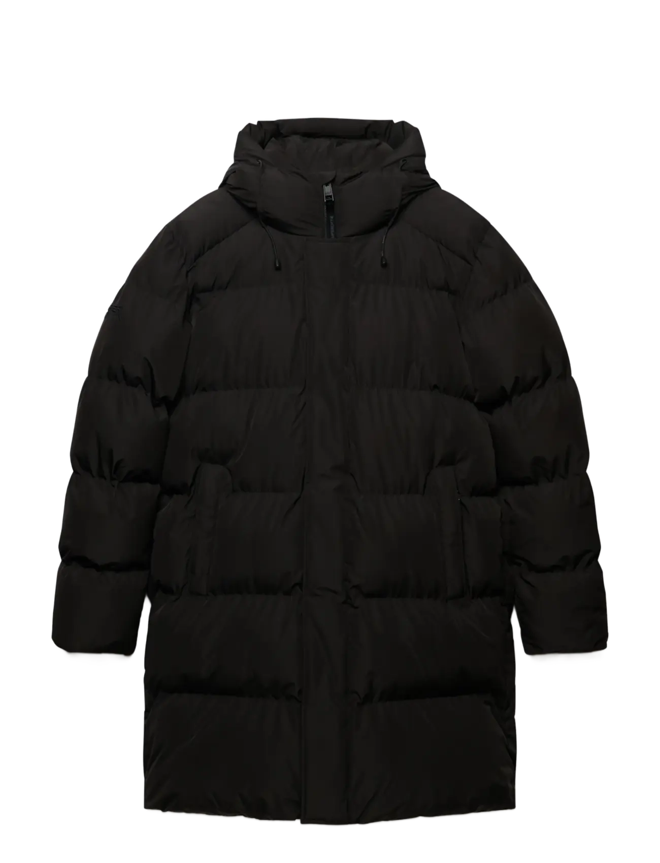 Superdry - HOODED SPORTS PUFFER MID JKT - dunjackor - black - 1