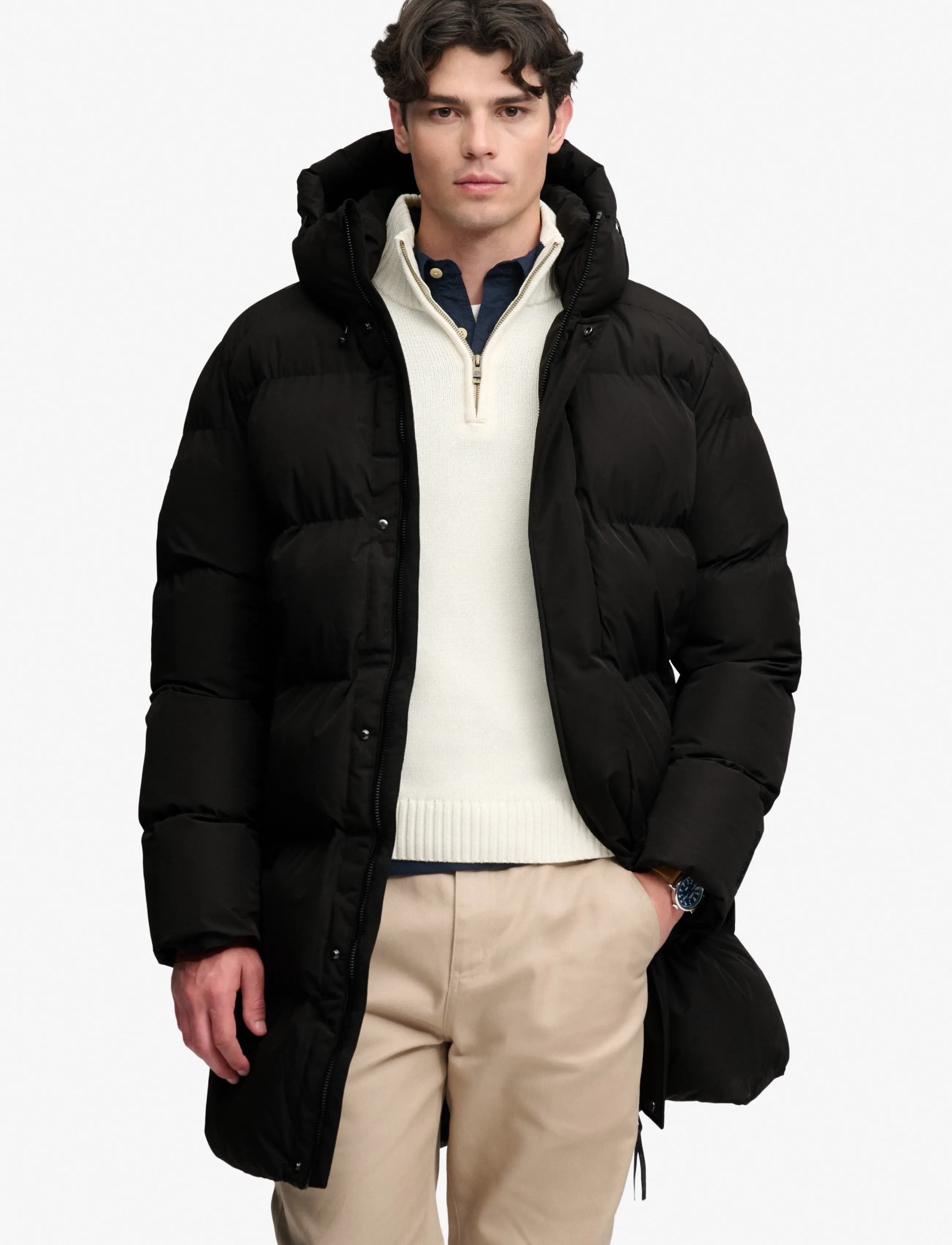 HOODED SPORTS PUFFER MID JKT 2