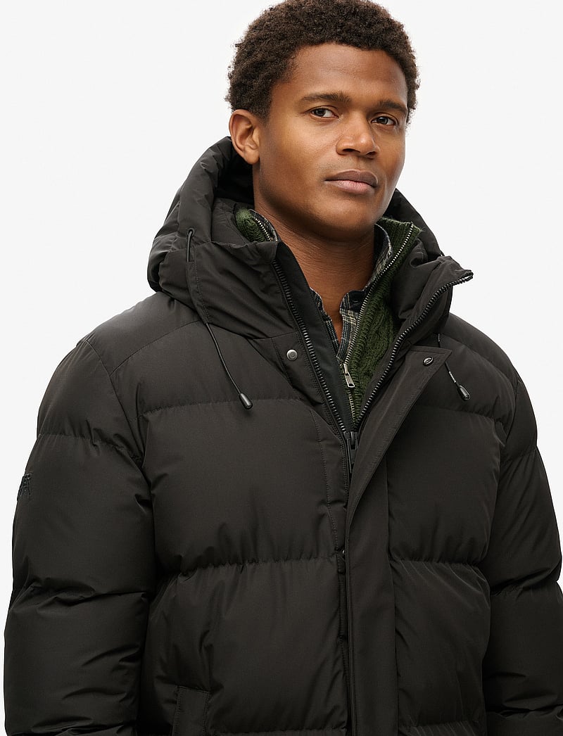Superdry Black Retro Puffer Jacket Superdry Vintage Mountain