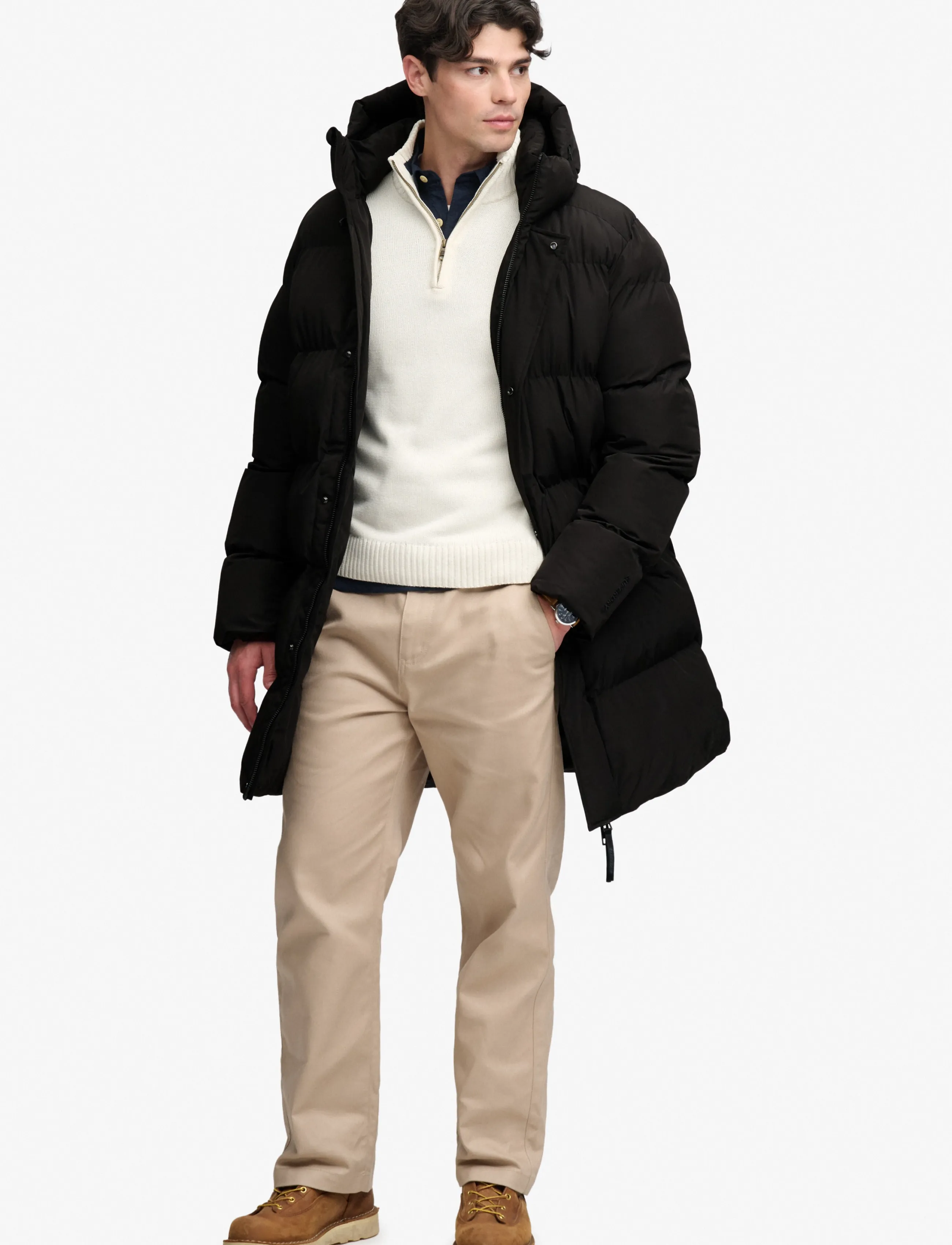 HOODED SPORTS PUFFER MID JKT 7