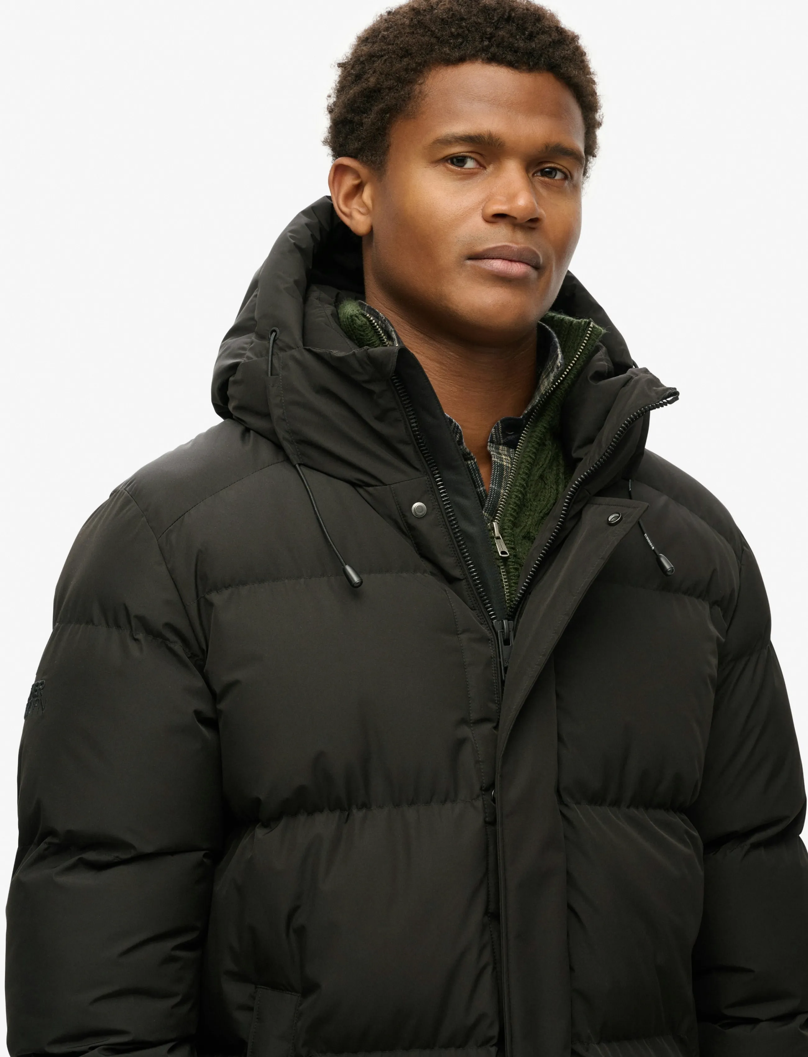 Superdry Hooded Sports Puffer Mid Jkt dunjackor herr – bild 10