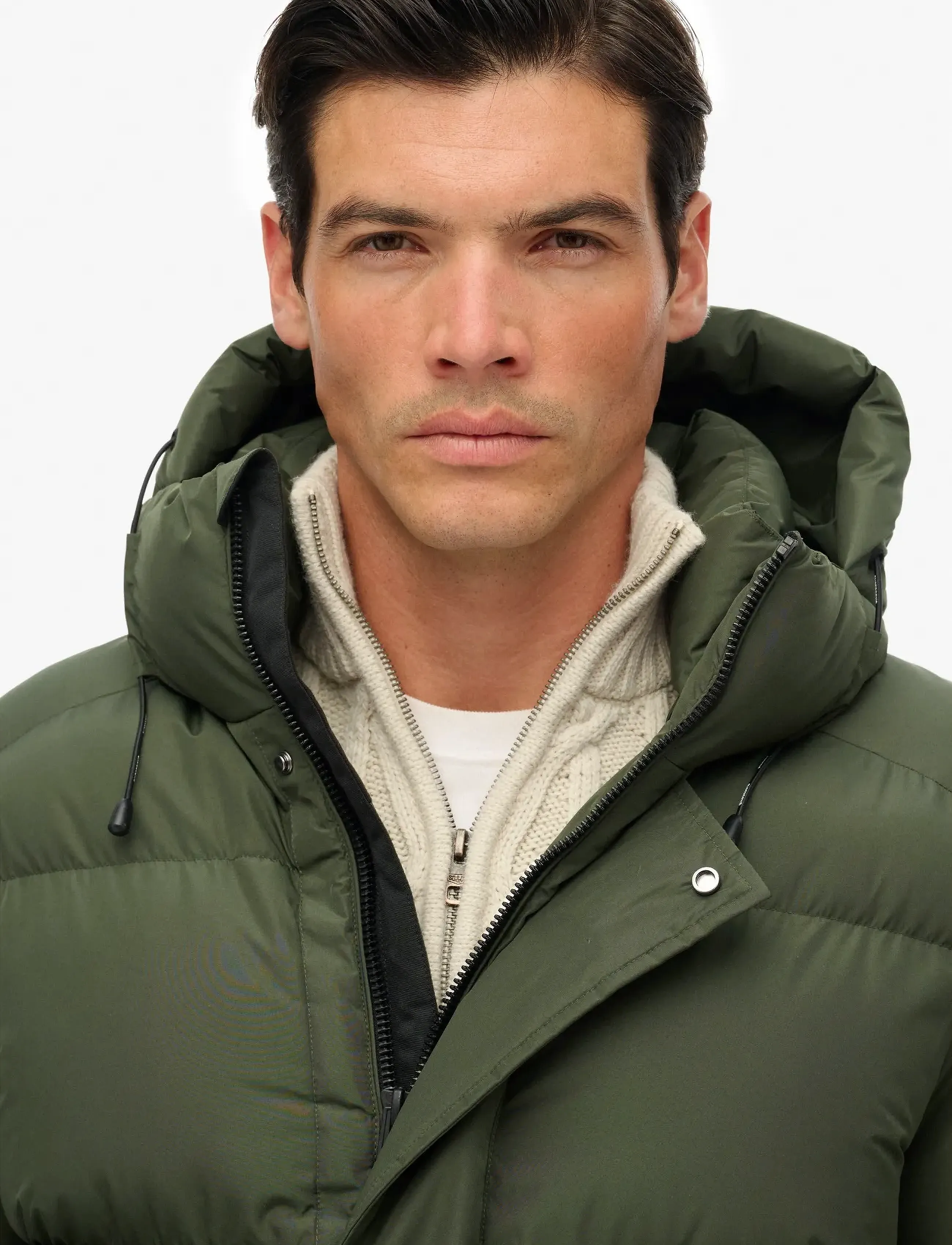 HOODED SPORTS PUFFER MID JKT 6