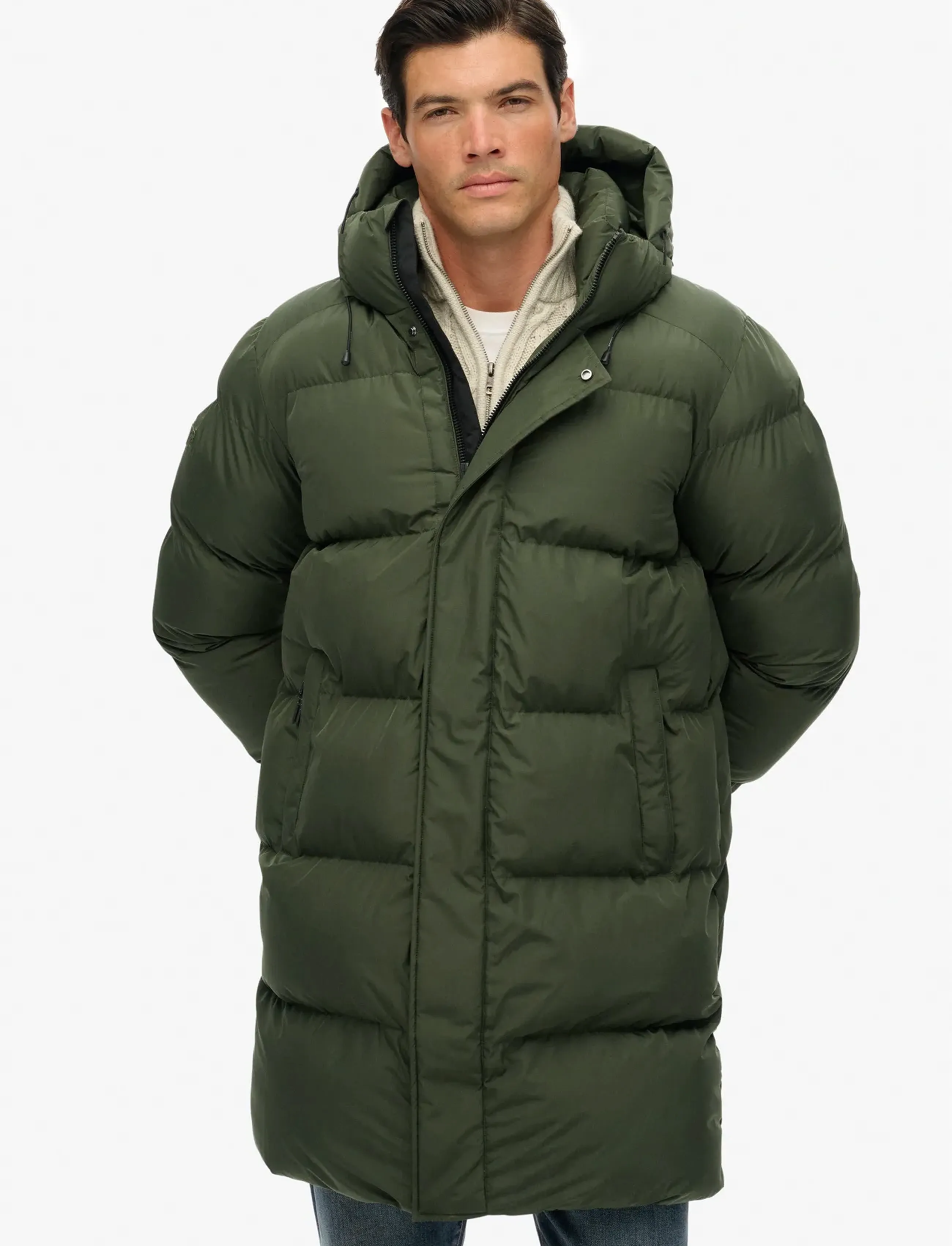 HOODED SPORTS PUFFER MID JKT 7