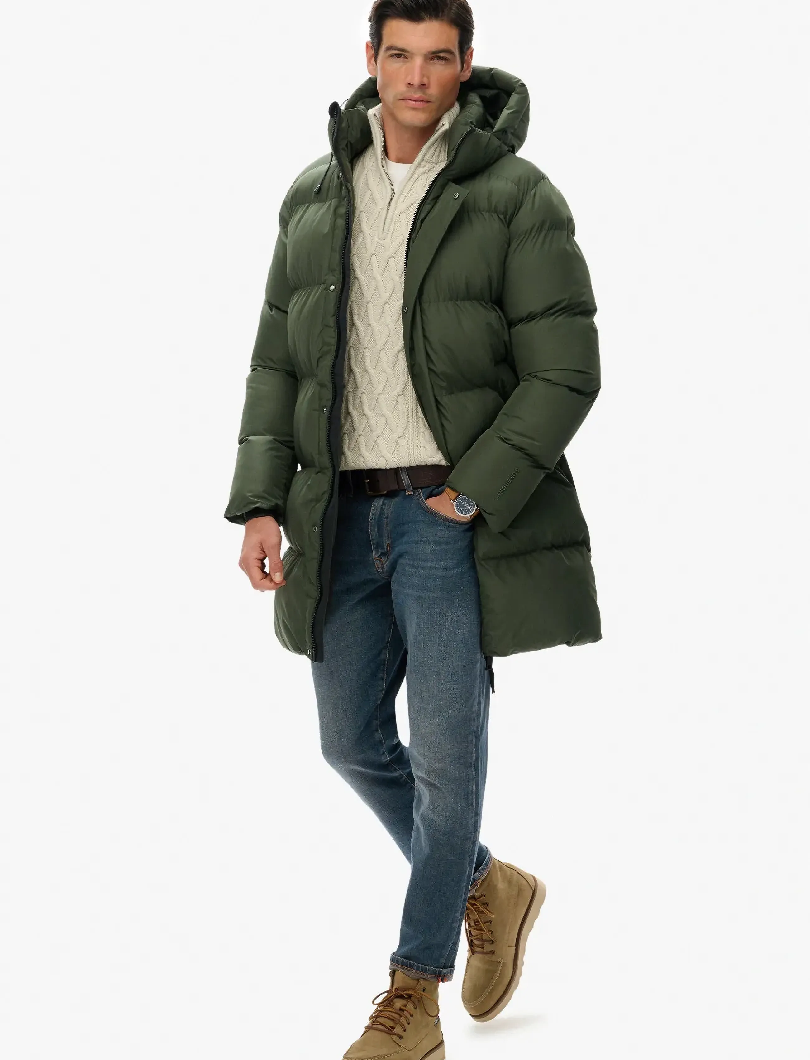 HOODED SPORTS PUFFER MID JKT 8