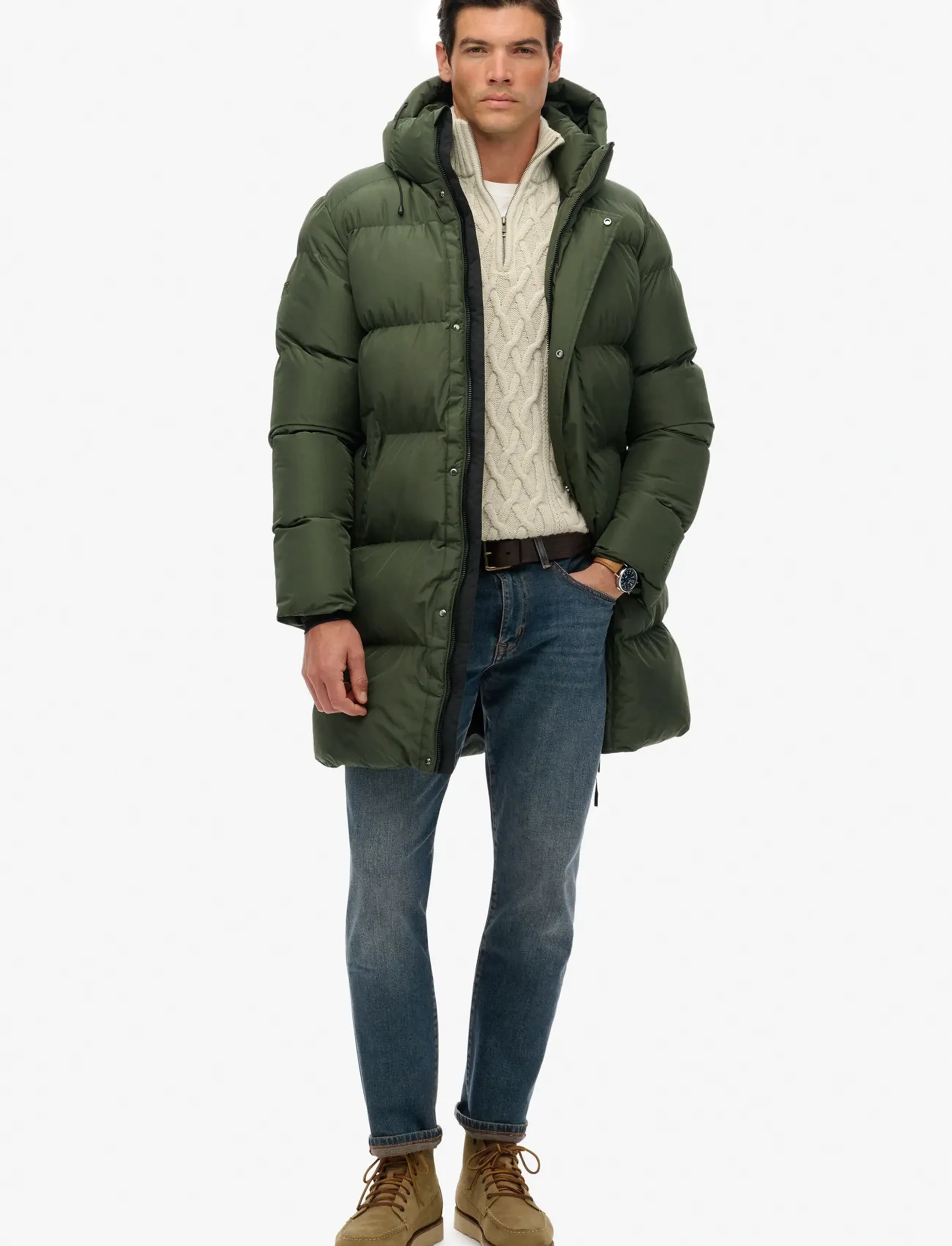 HOODED SPORTS PUFFER MID JKT 10