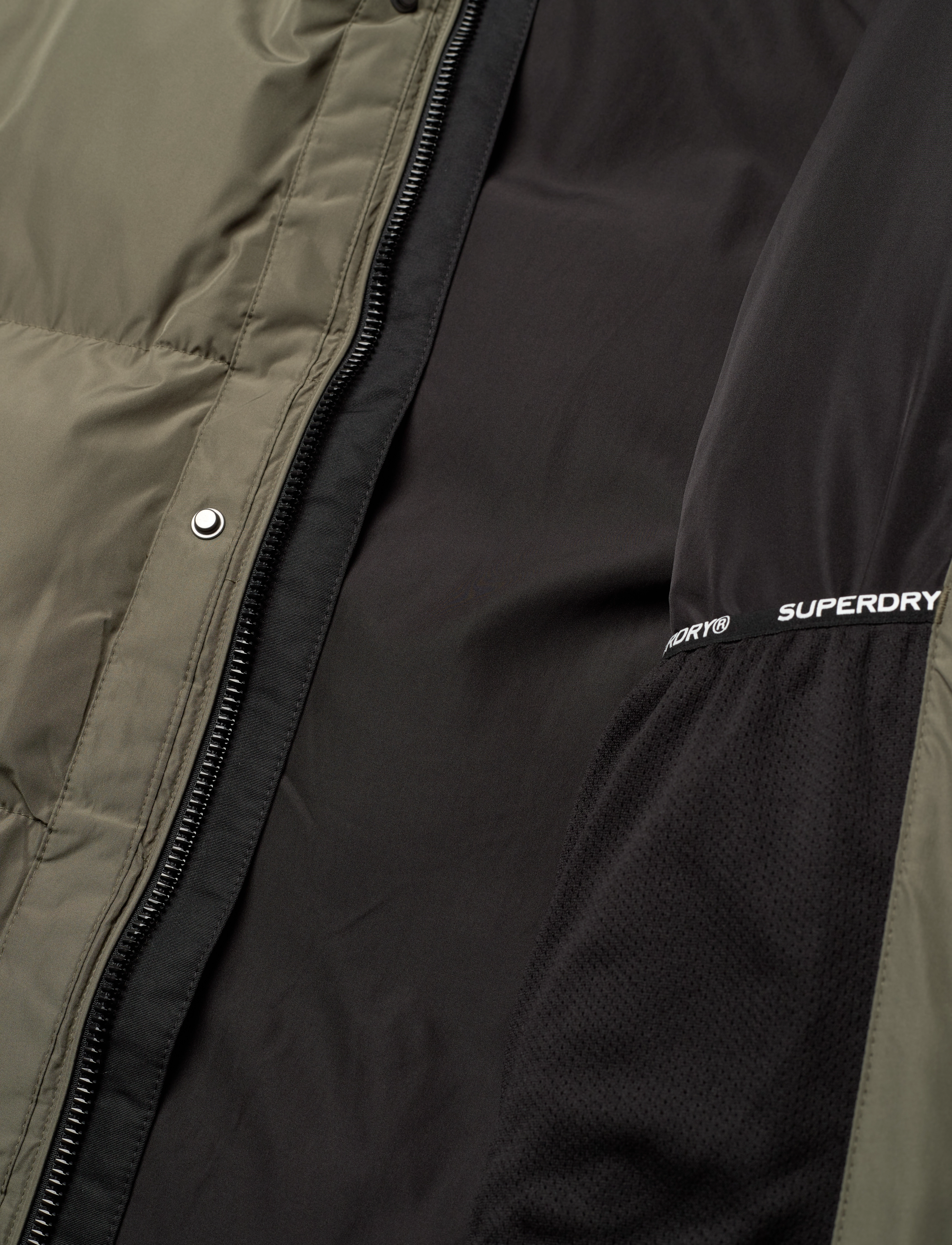 Superdry - HOODED SPORTS PUFFER MID JKT - talvejoped - dusty olive green - 4