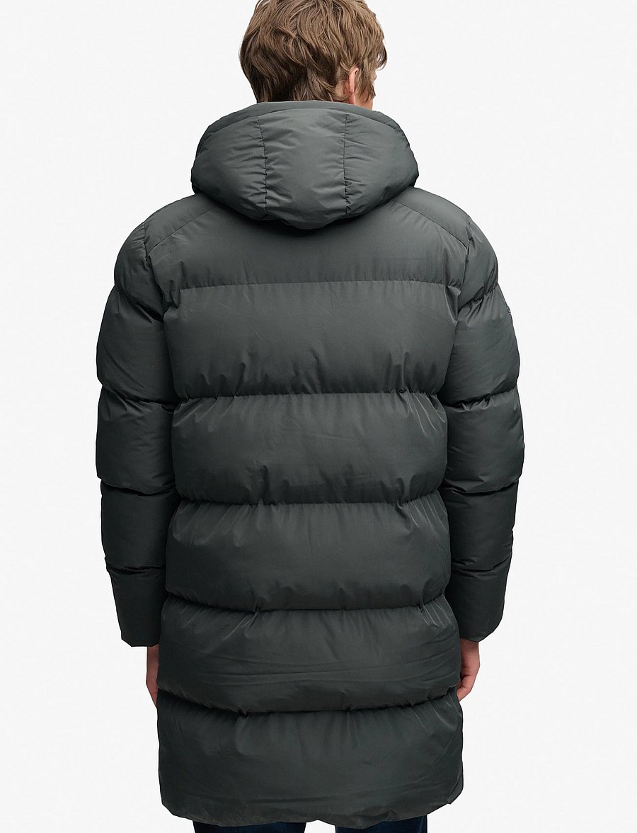 Superdry - HOODED SPORTS PUFFER MID JKT - winterjacken - hiking khaki - 2