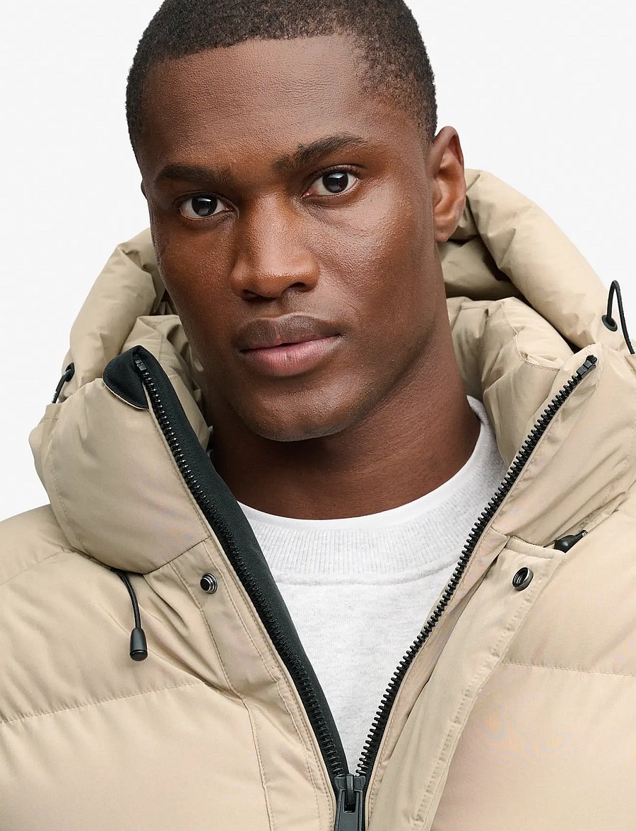 Superdry - HOODED SPORTS PUFFER MID JKT - winterjacken - mountain stone - 3