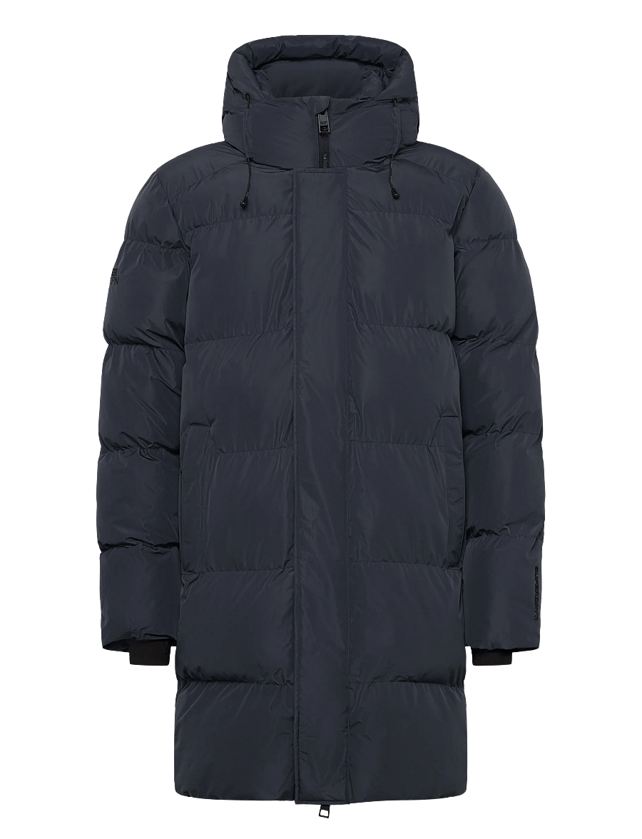 Superdry - HOODED SPORTS PUFFER MID JKT - daunenjacken - petroleum blue - 1