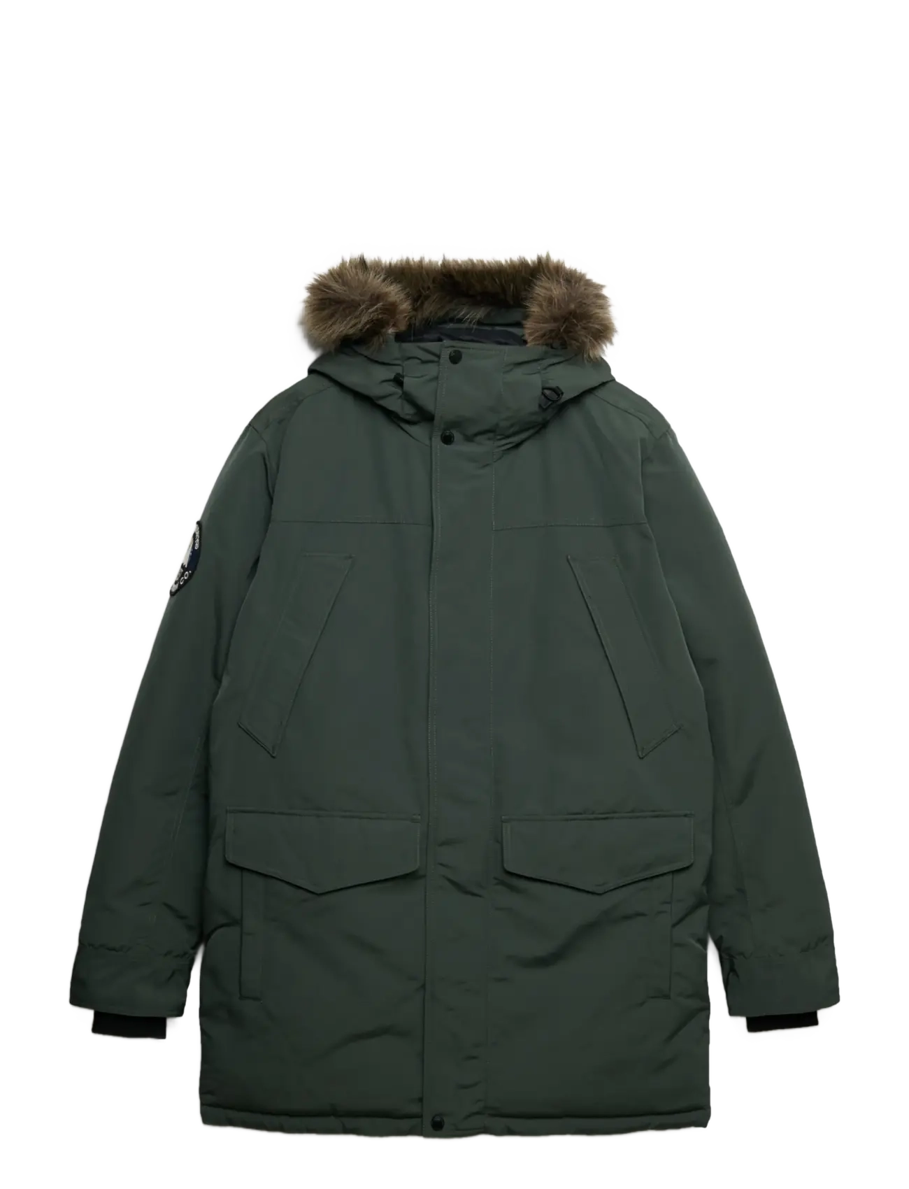 Superdry - EVEREST FAUX FUR PARKA JACKET - winterjacken - duffel bag green - 1