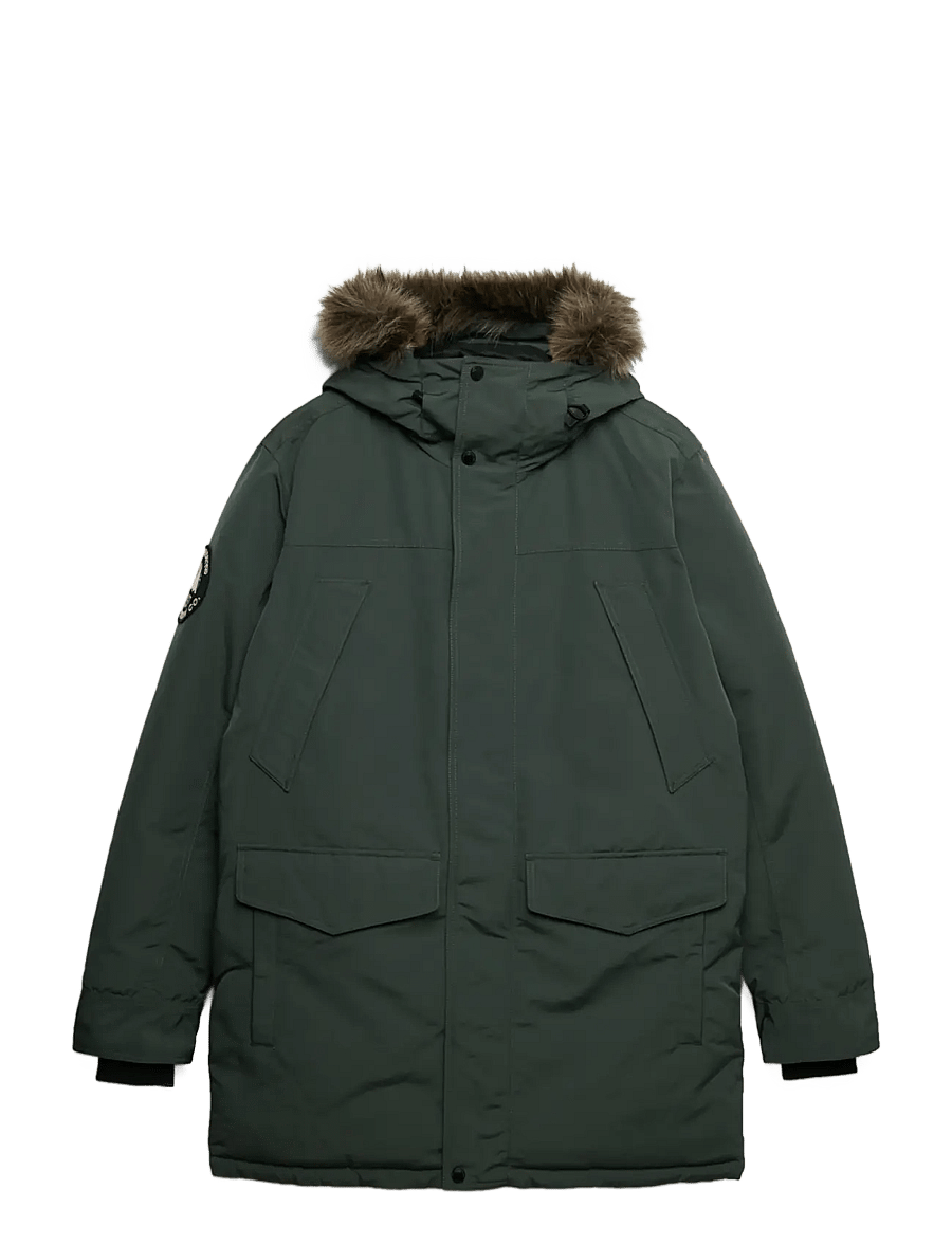 Superdry - EVEREST FAUX FUR PARKA JACKET - winterjacken - duffel bag green - 1
