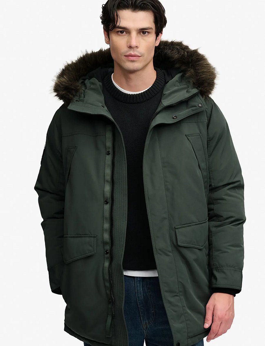 Superdry - EVEREST FAUX FUR PARKA JACKET - winterjacken - duffel bag green - 0