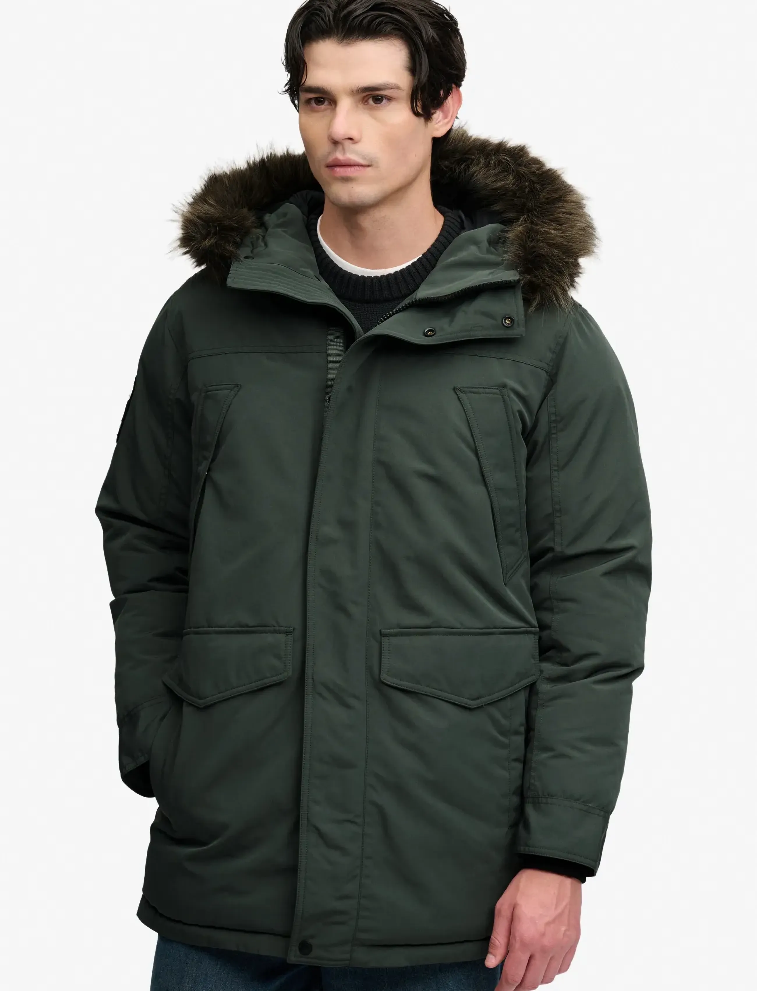 Superdry - EVEREST FAUX FUR PARKA JACKET - winterjacken - duffel bag green - 4