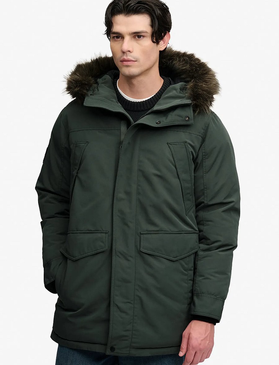 Superdry - EVEREST FAUX FUR PARKA JACKET - winterjacken - duffel bag green - 4