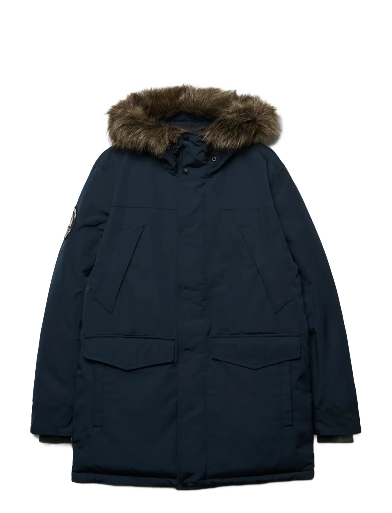 SUPERDRY Everest Kunstpelz Parka Jacke Navy - S - Herren