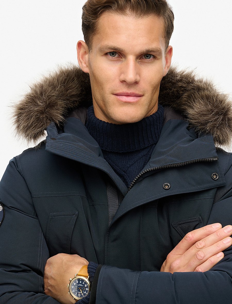 Superdry - EVEREST FAUX FUR PARKA JACKET - parkas - eclipse navy - 4
