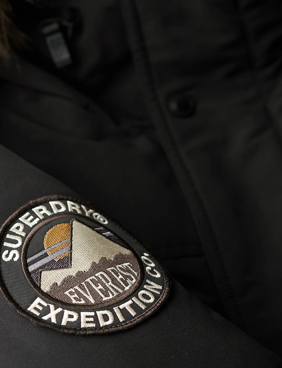 Superdry - EVEREST FAUX FUR PARKA JACKET - parkas - jet black - 3
