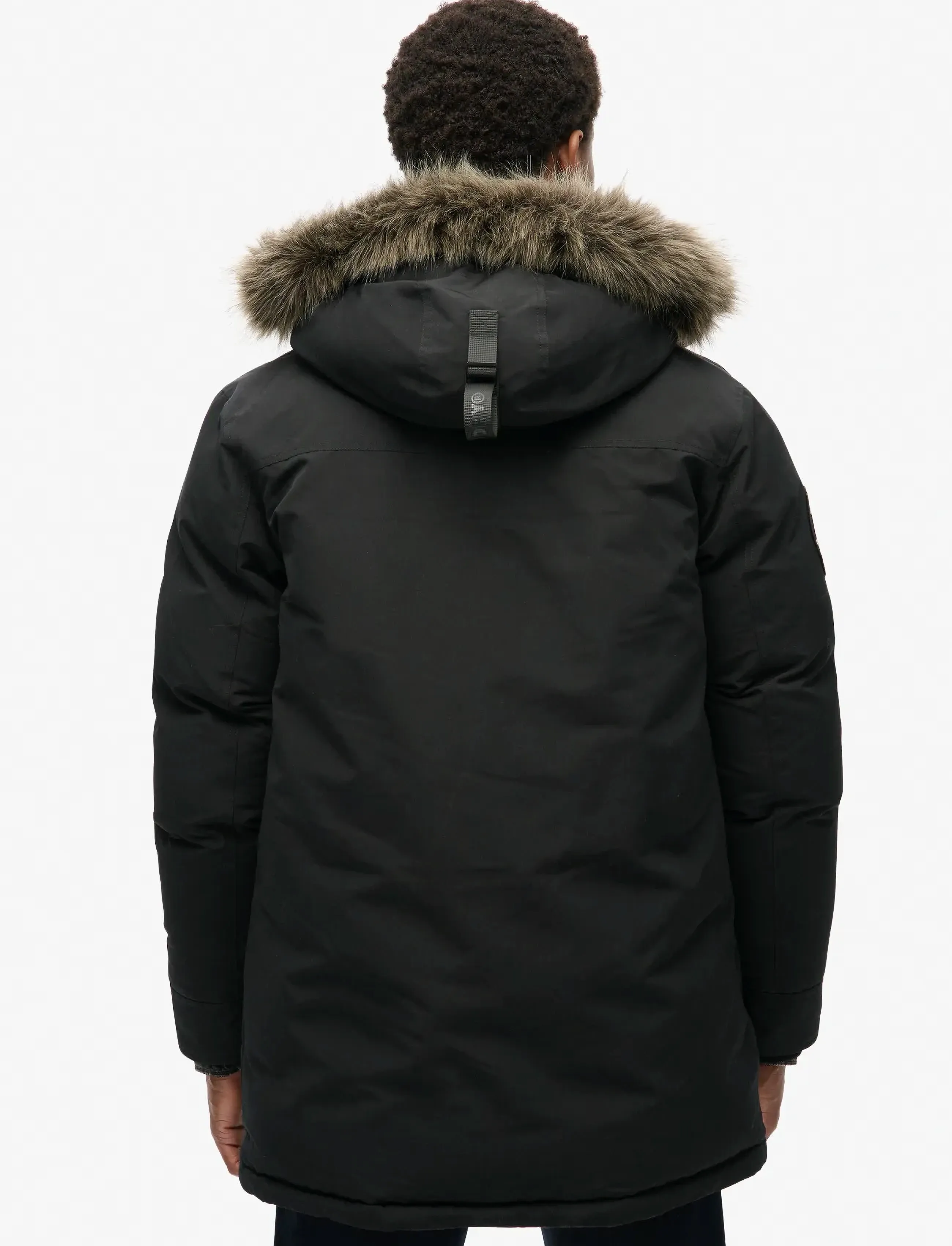 Everest parkas i syntetisk päls 9