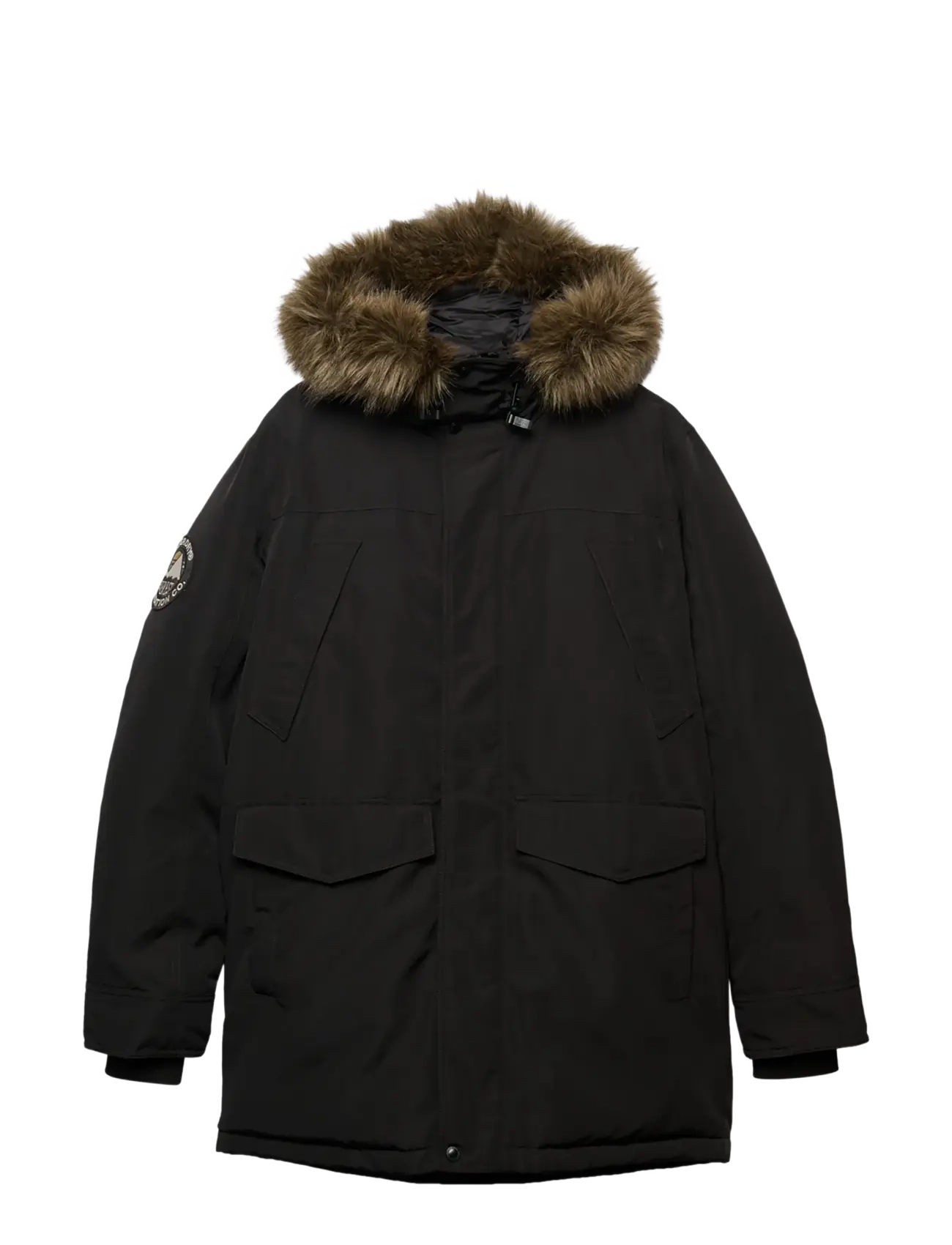 Superdry - EVEREST FAUX FUR PARKA JACKET - vinterjakker - jet black - 2