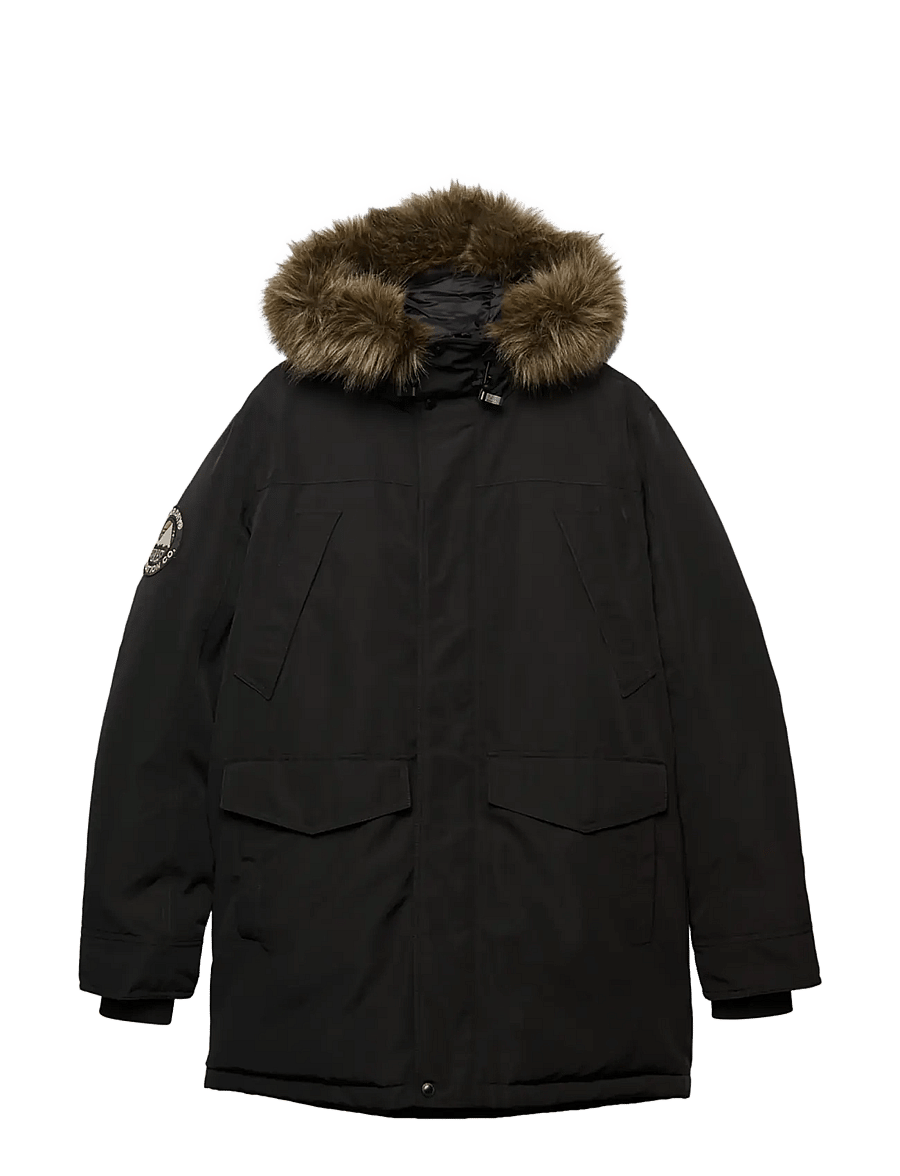 Superdry - EVEREST FAUX FUR PARKA JACKET - parkas - jet black - 2