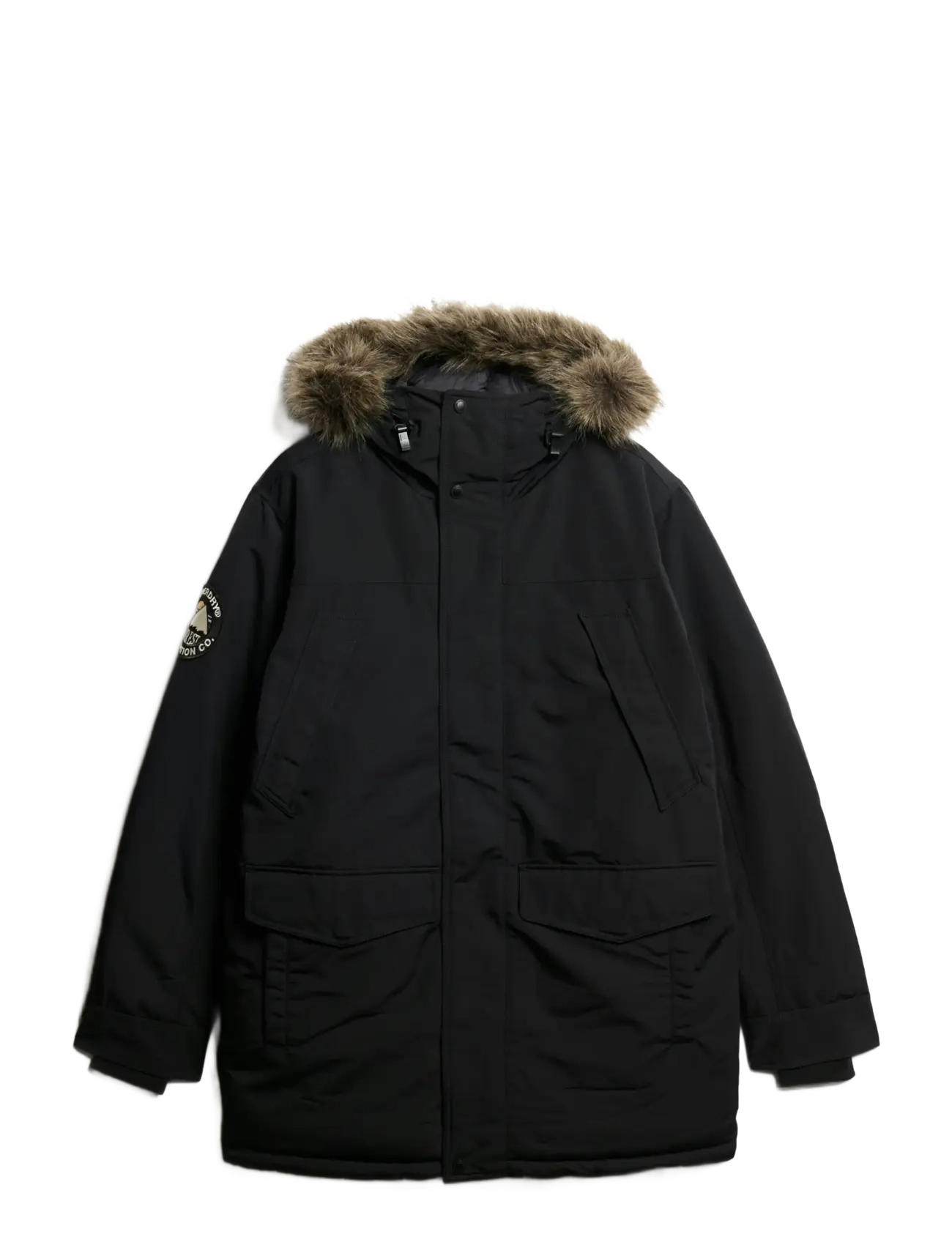 Superdry - EVEREST FAUX FUR PARKA JACKET - vinterjakker - jet black - 3
