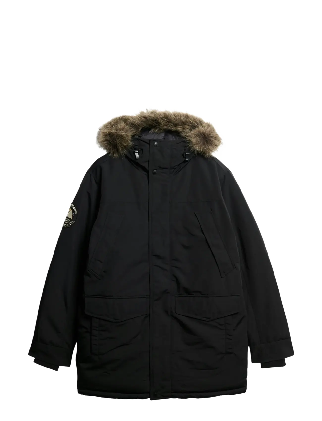 Superdry - EVEREST FAUX FUR PARKA JACKET - vinterjakker - jet black - 4