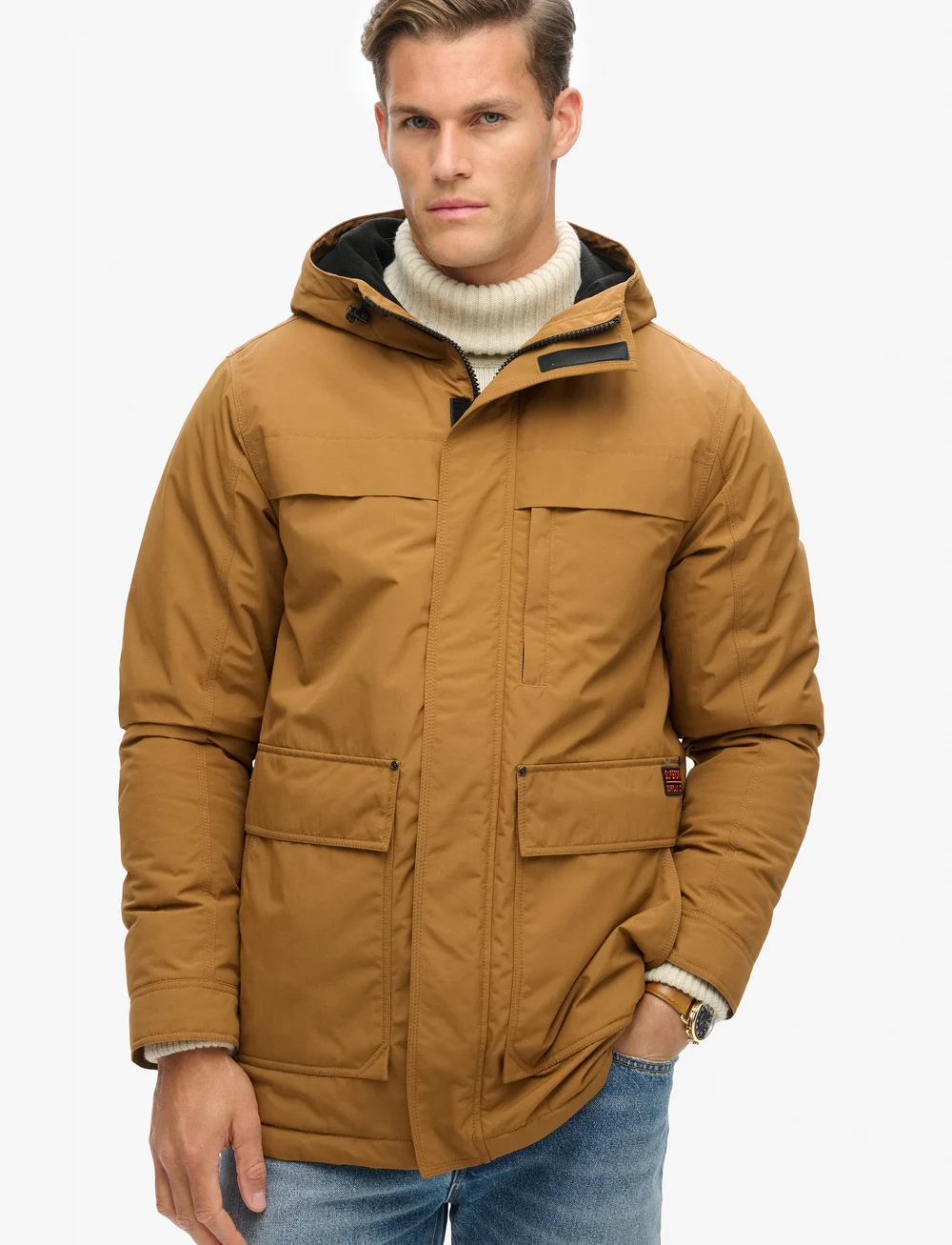 Superdry - SURPLUS HOODED PARKA - winterjassen - dark tobacco brown - 2