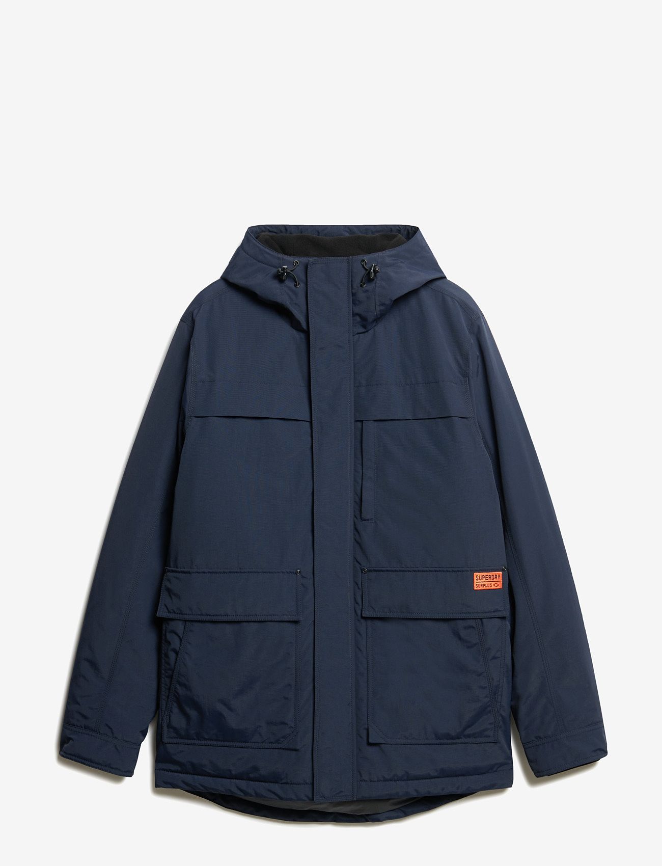 Superdry - SURPLUS HOODED PARKA - overtøj - nordic chrome navy - 0