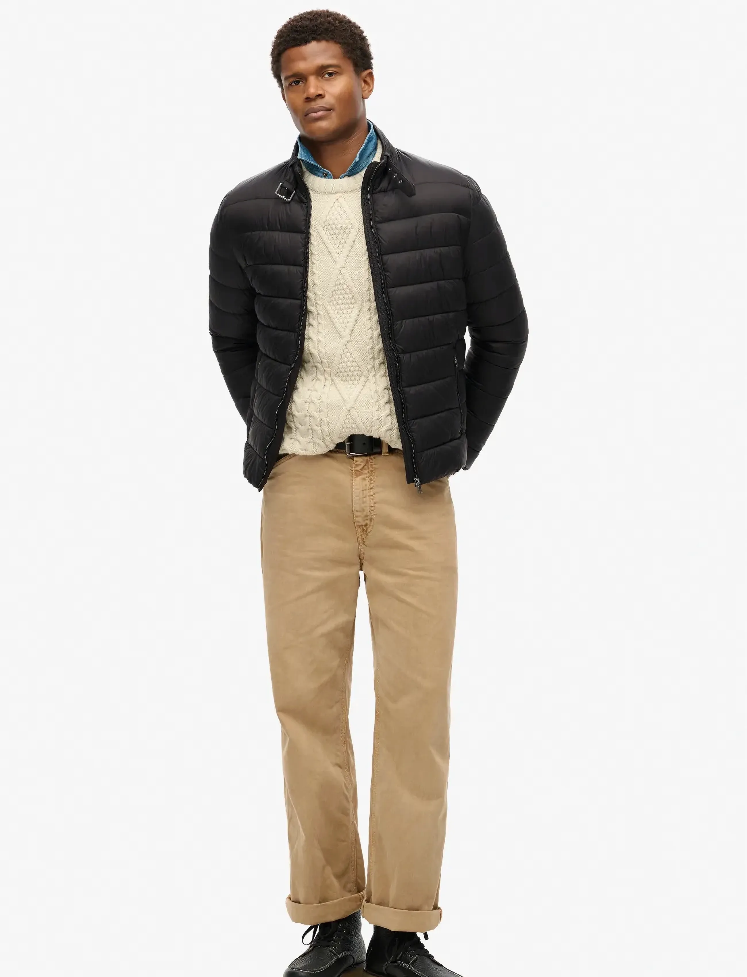 Superdry - LIGHTWEIGHT PADDED JACKET - vinterjackor - black - 2