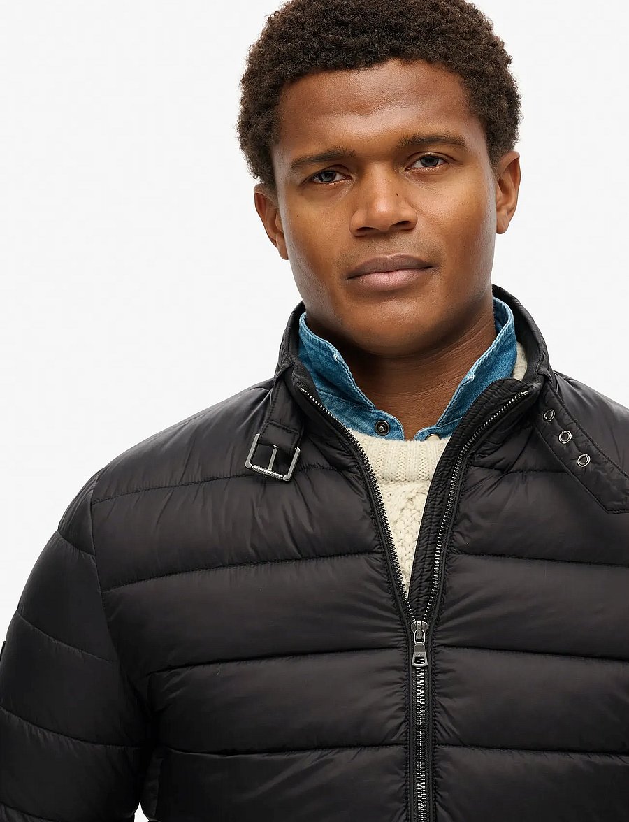 Superdry - LIGHTWEIGHT PADDED JACKET - down jackets - black - 3