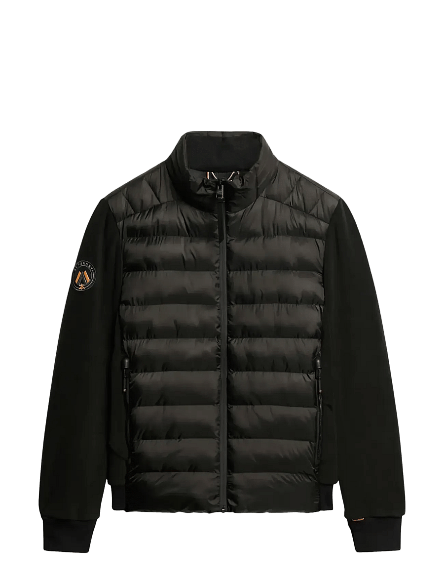 Superdry - STORM FLEECE HYBRID BOMBER - hybridjackor - black - 1
