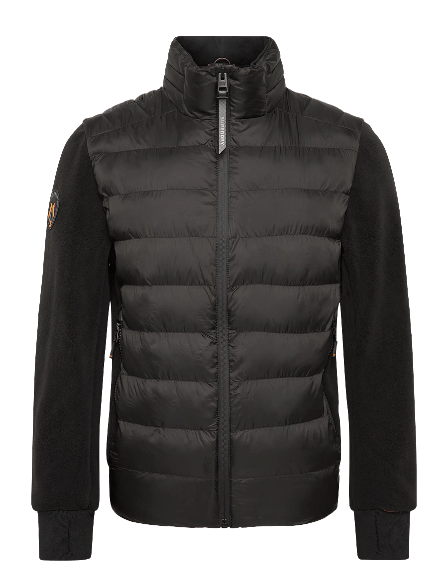 Superdry - STORM FLEECE HYBRID BOMBER - hybrid-jacken - black - 1