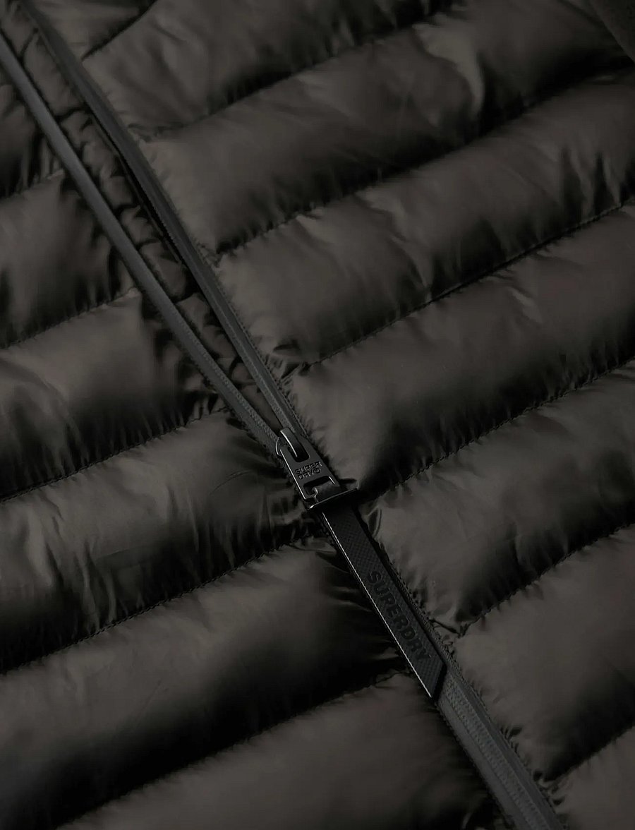 Superdry - STORM FLEECE HYBRID BOMBER - hybridjackor - black - 4