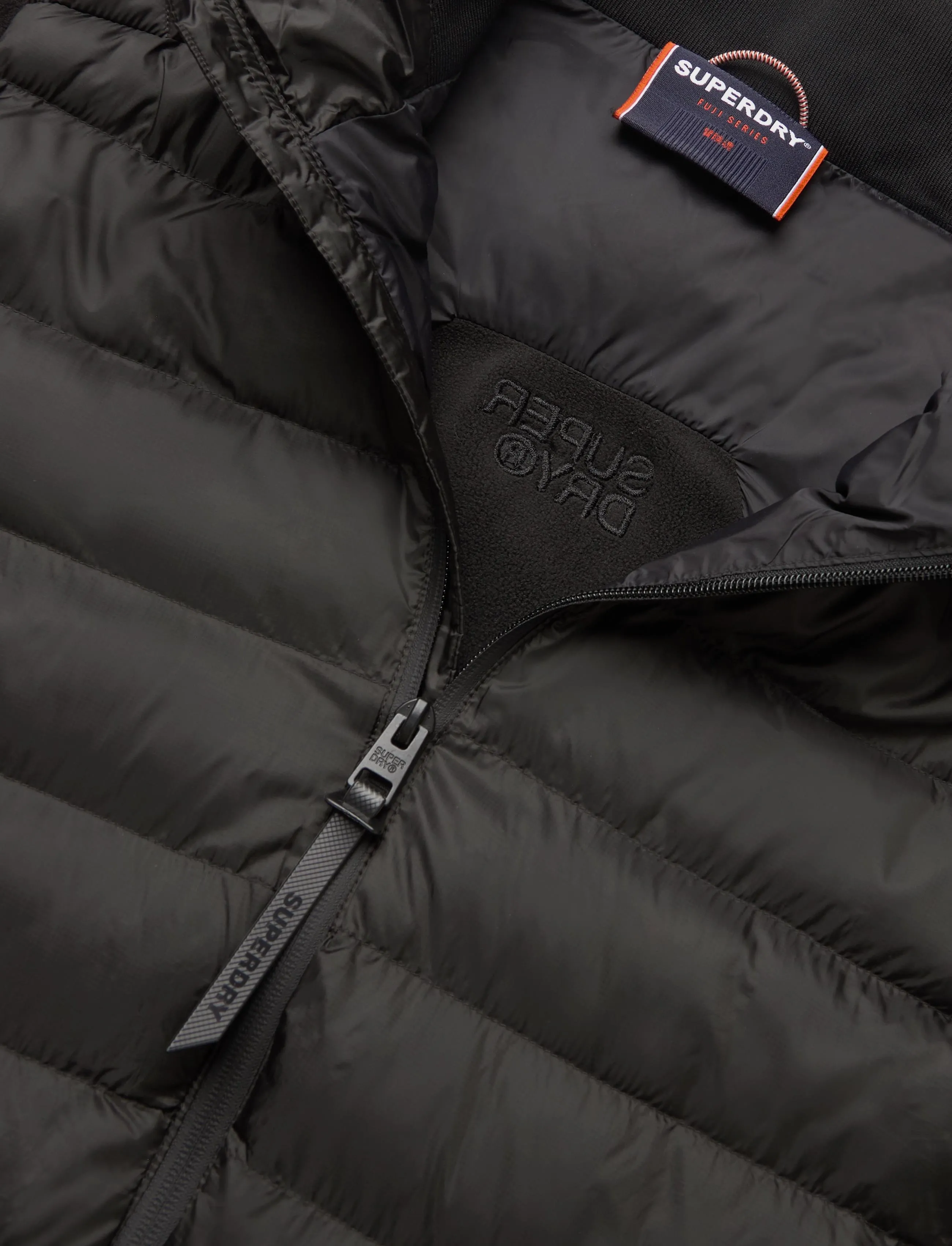 Superdry - STORM FLEECE HYBRID BOMBER - hybrid-jacken - black - 5