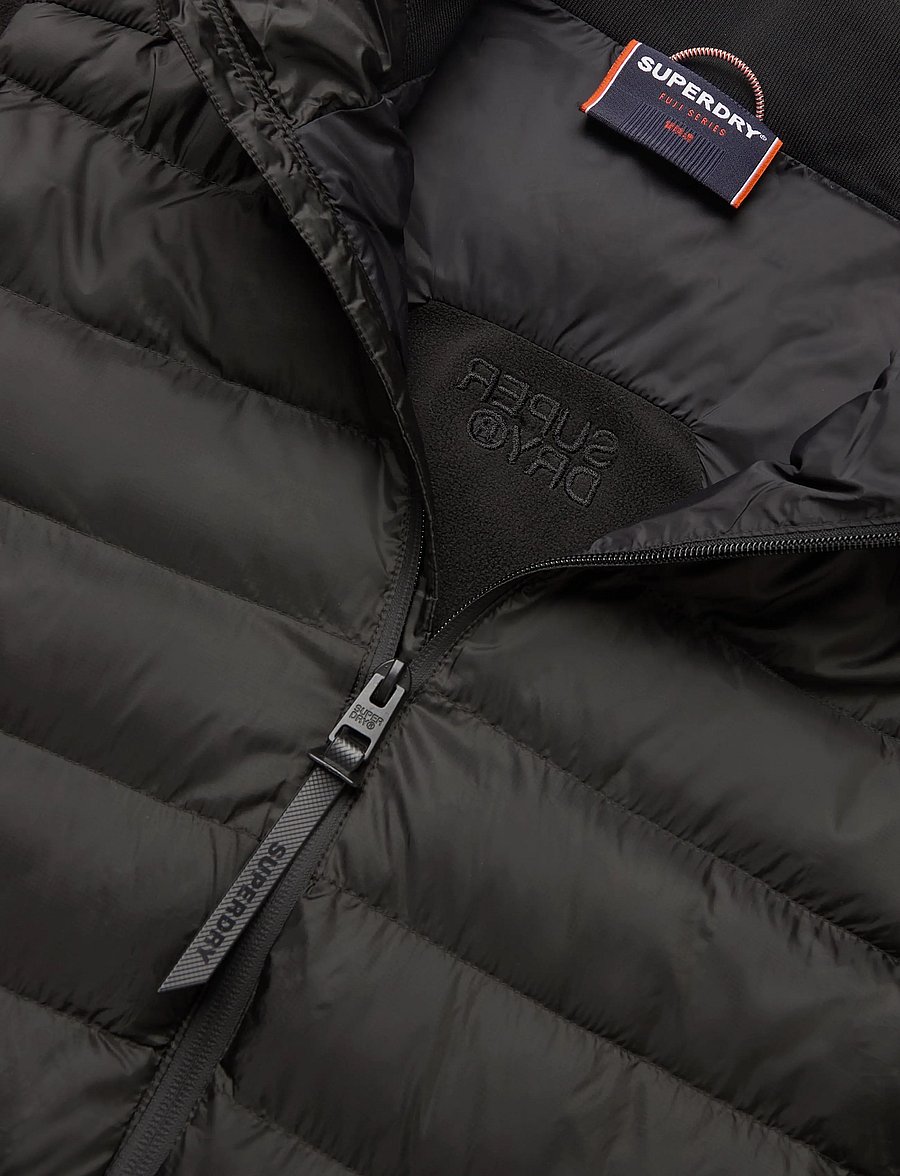 Superdry - STORM FLEECE HYBRID BOMBER - hybrid-jacken - black - 5