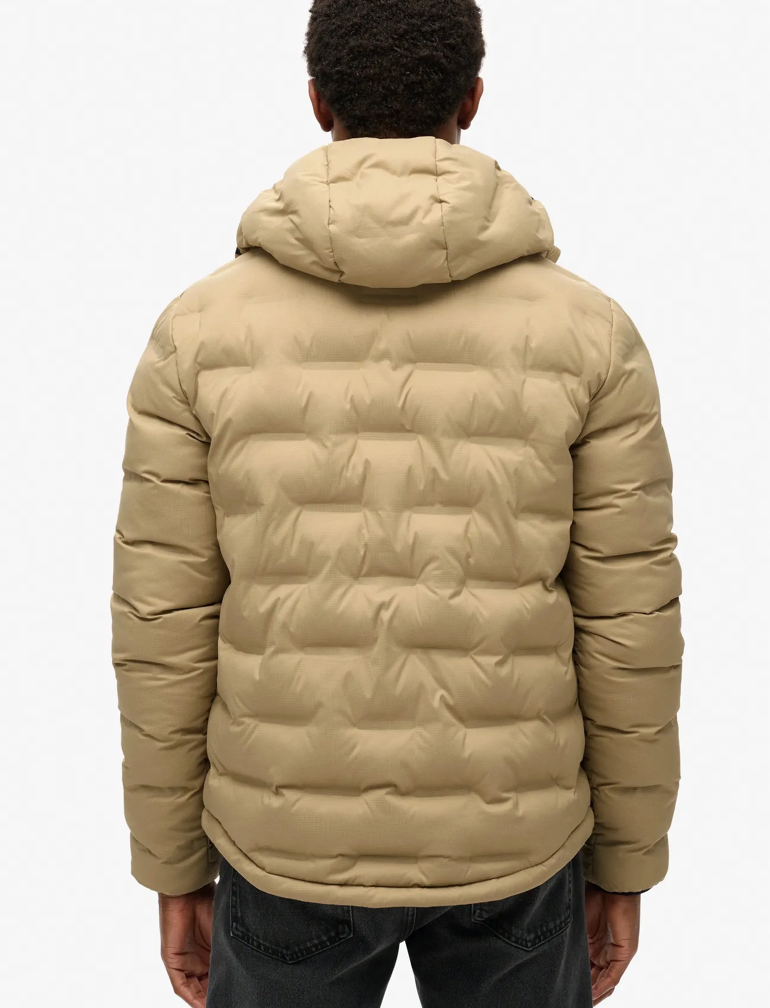 Superdry - HOODED QUILTED PUFFER COAT - voodriga joped - canyon sand brown - 4