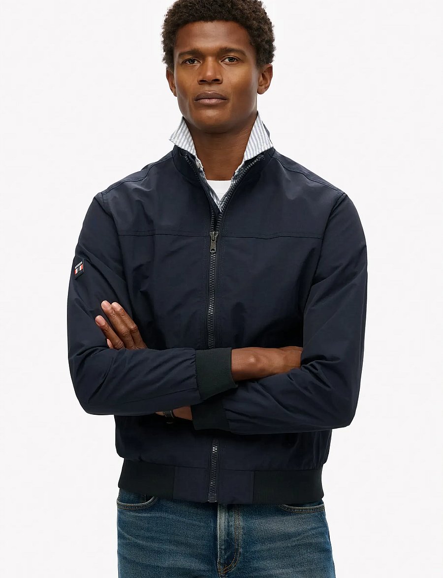 Superdry - NYLON HARRINGTON JACKET - frühlingsjacken - eclipse navy - 3