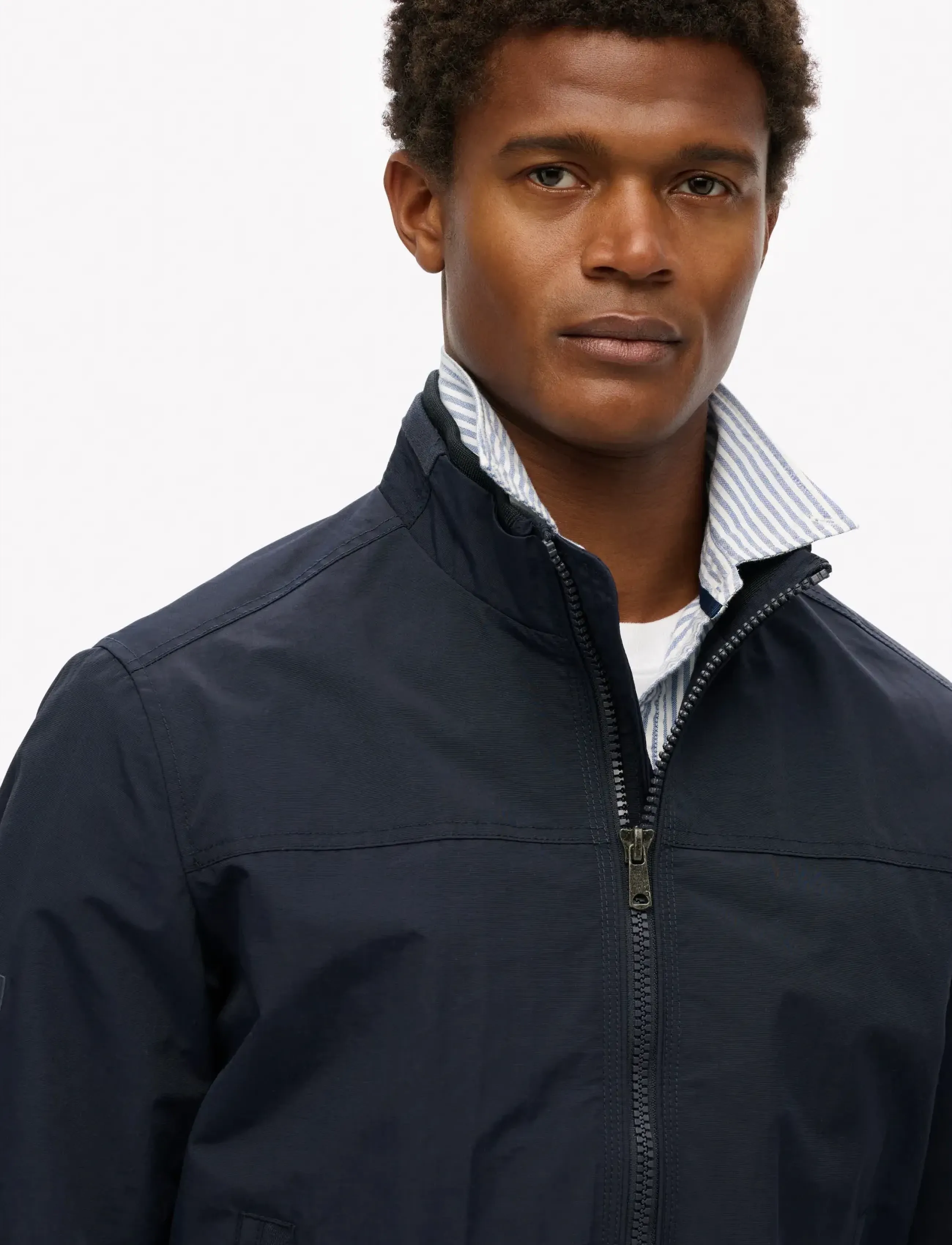 Superdry - NYLON HARRINGTON JACKET - forårsjakker - eclipse navy - 4