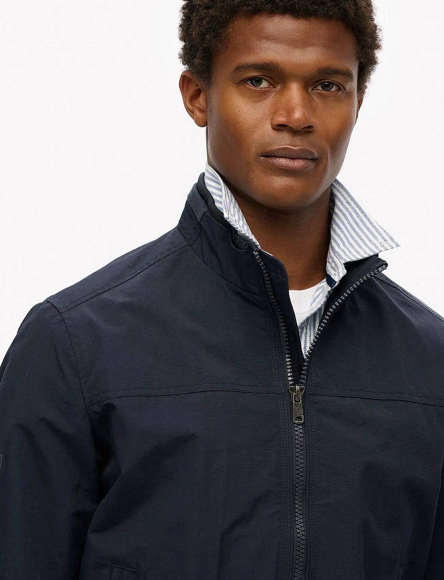 Superdry - NYLON HARRINGTON JACKET - frühlingsjacken - eclipse navy - 4