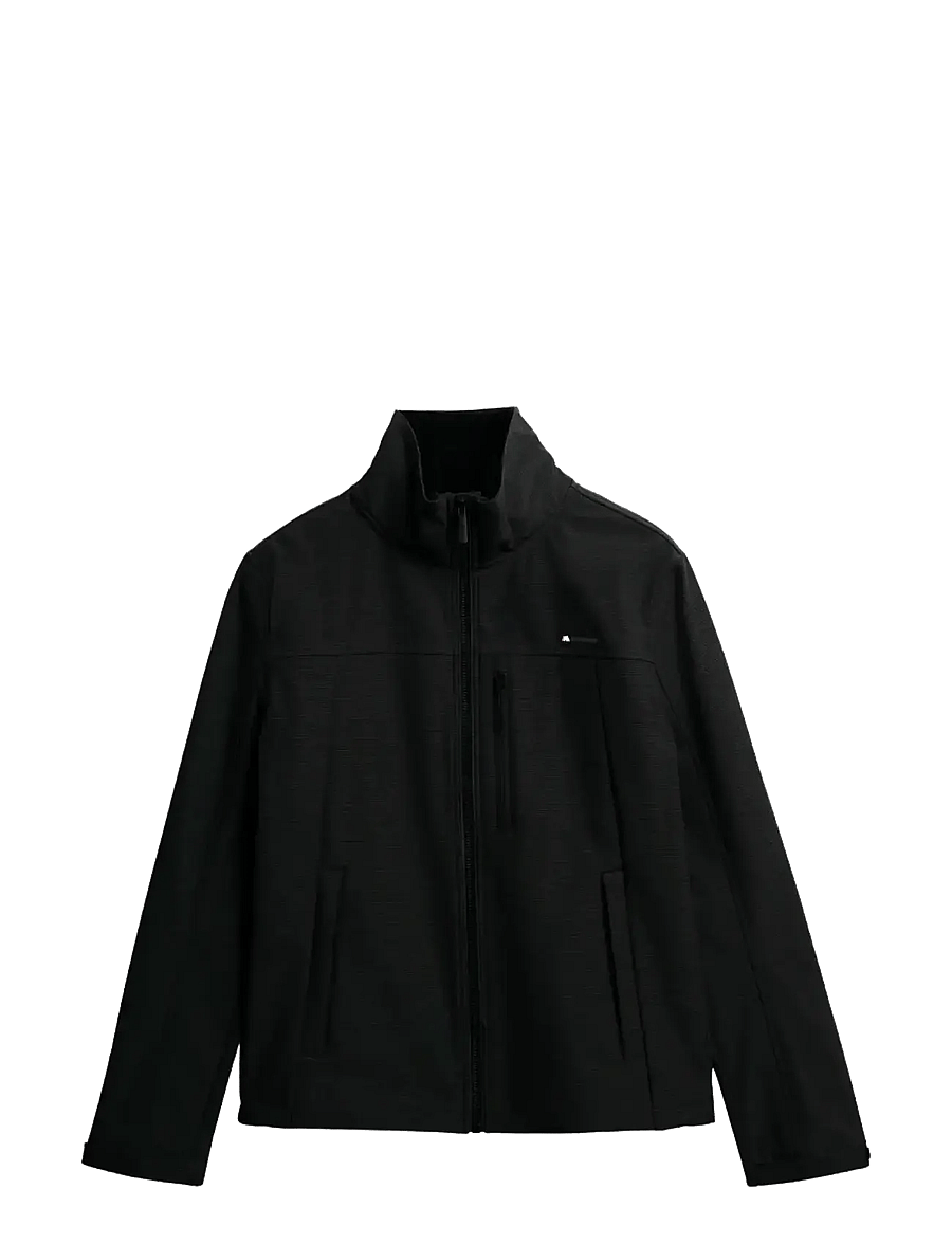 Superdry - HOODED SOFT SHELL TREKKER JKT - daunenjacken - black - 1