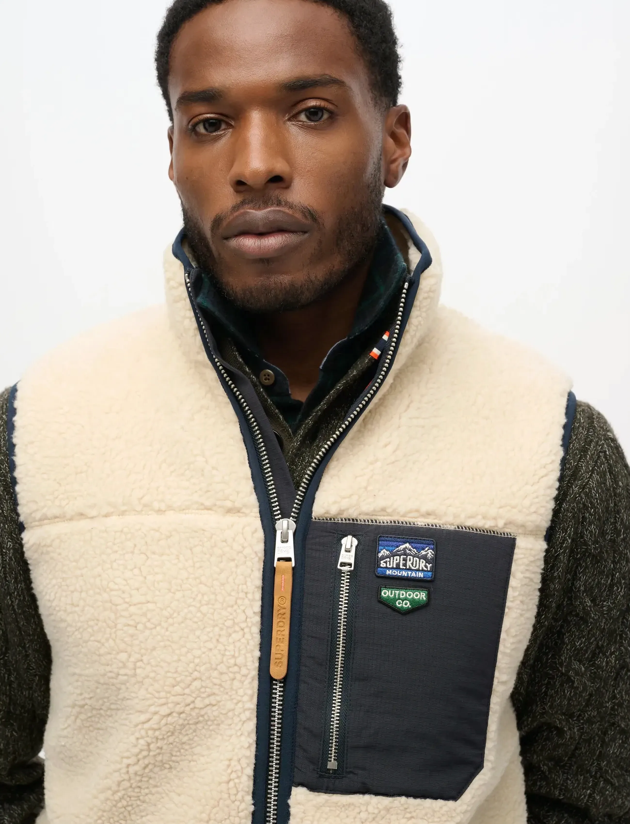 Superdry - VINTAGE RETRO FLEECE GILET - sweatshirts - oatmeal beige - 4