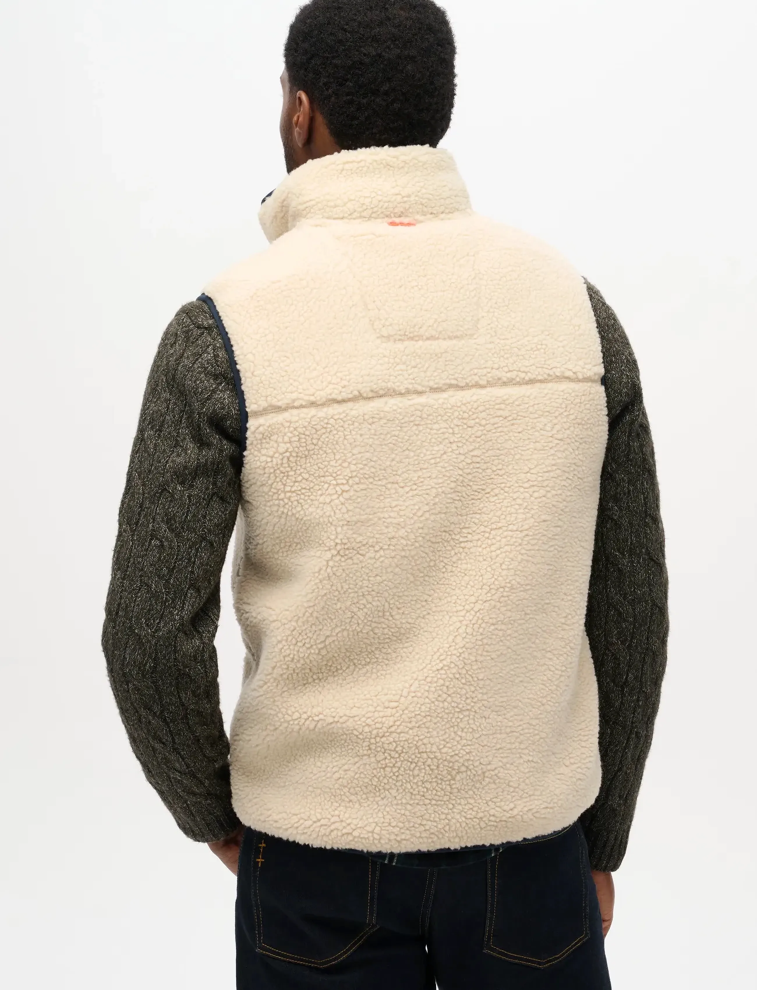 Superdry Vintage Retro Fleece Gilet västar herr – bild 8