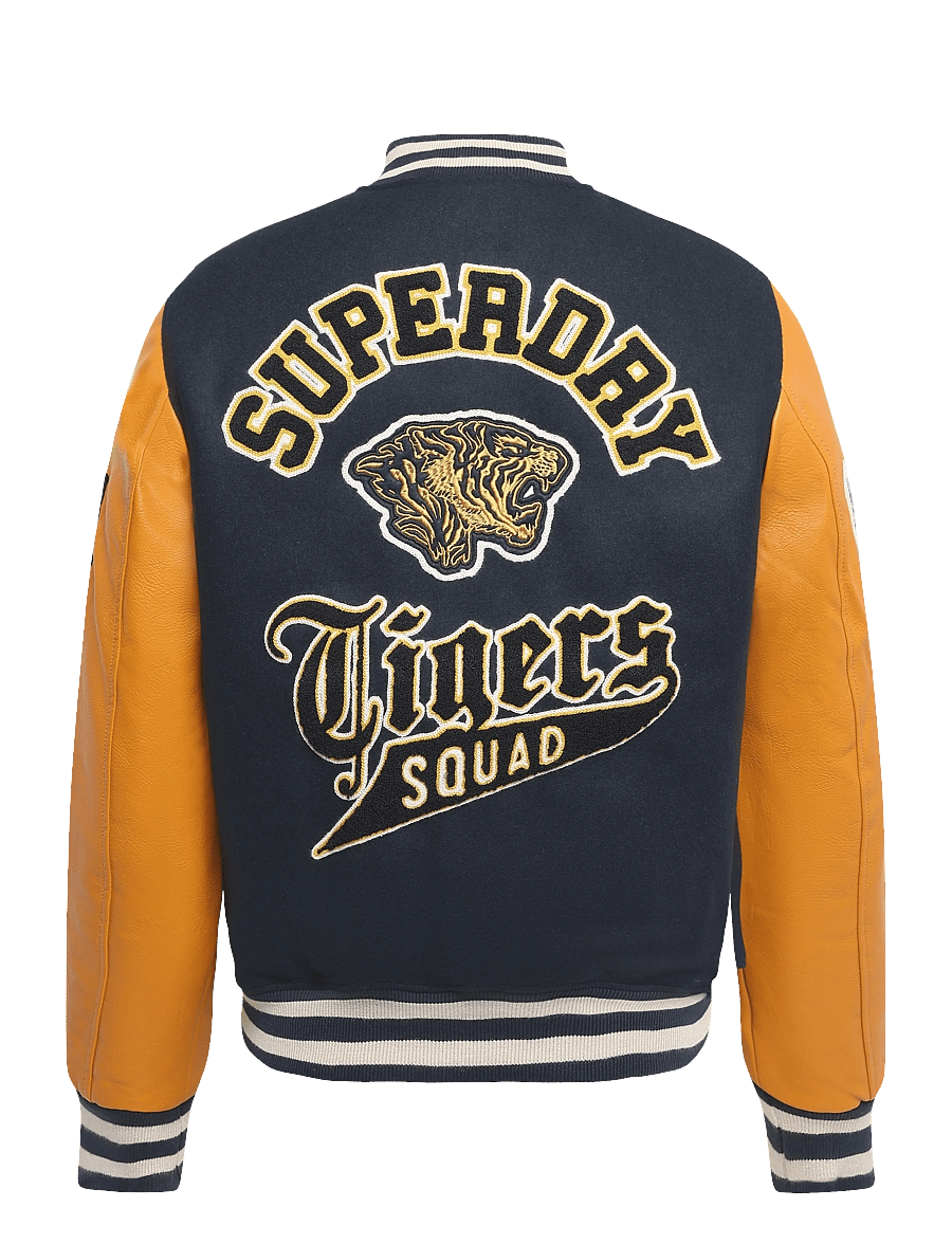 Superdry - VINTAGE PATCHED VARSITY JKT - varsity-jacken - eclipse navy/mustard - 2