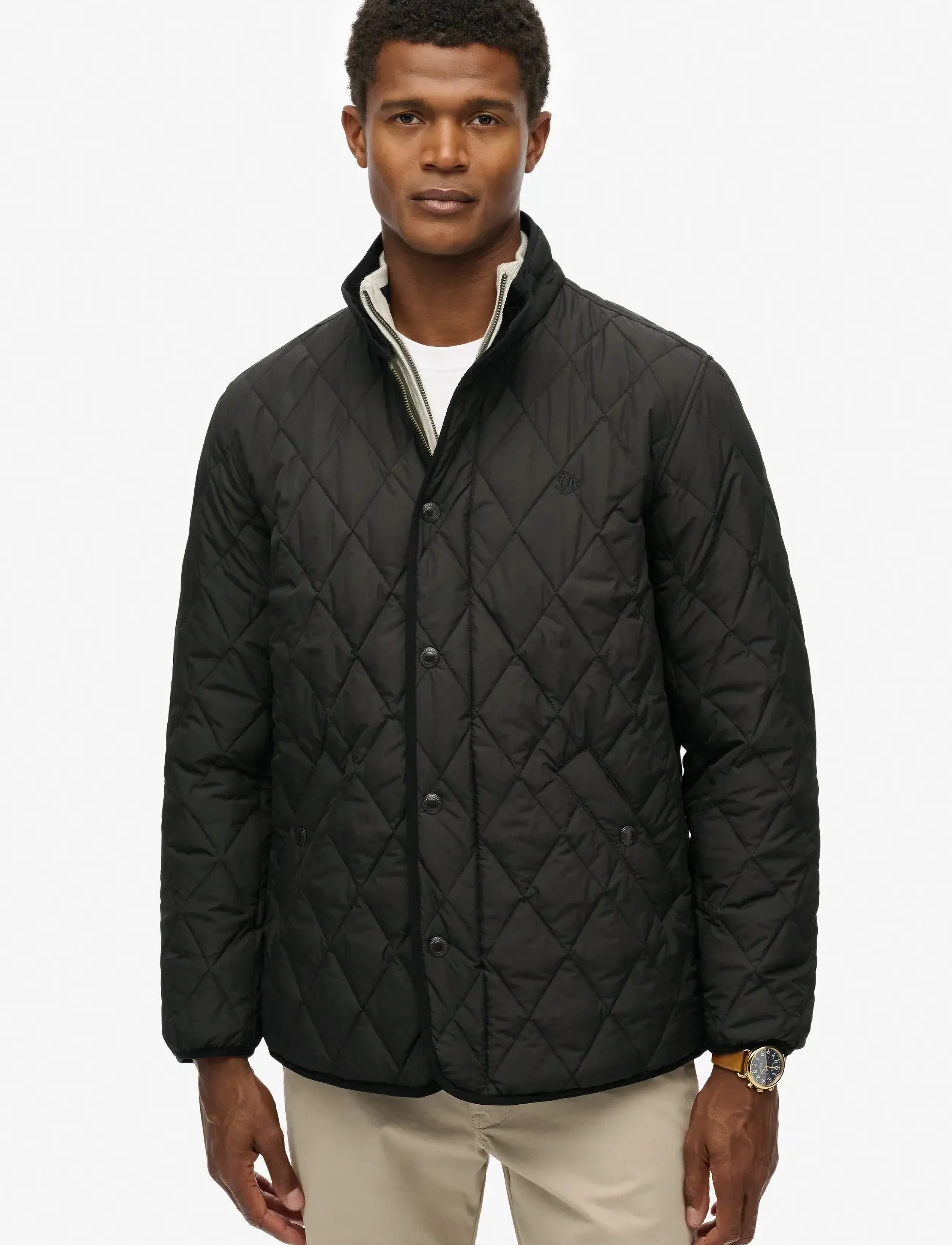 Superdry - QUILTED ESTATE JACKET - herbstjacken - meteorite black - 5
