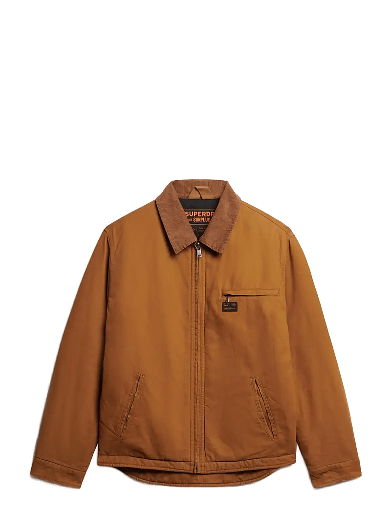 Superdry - COTTON CANVAS RANCH JKT - frühlingsjacken - denim co tobacco brown - 1